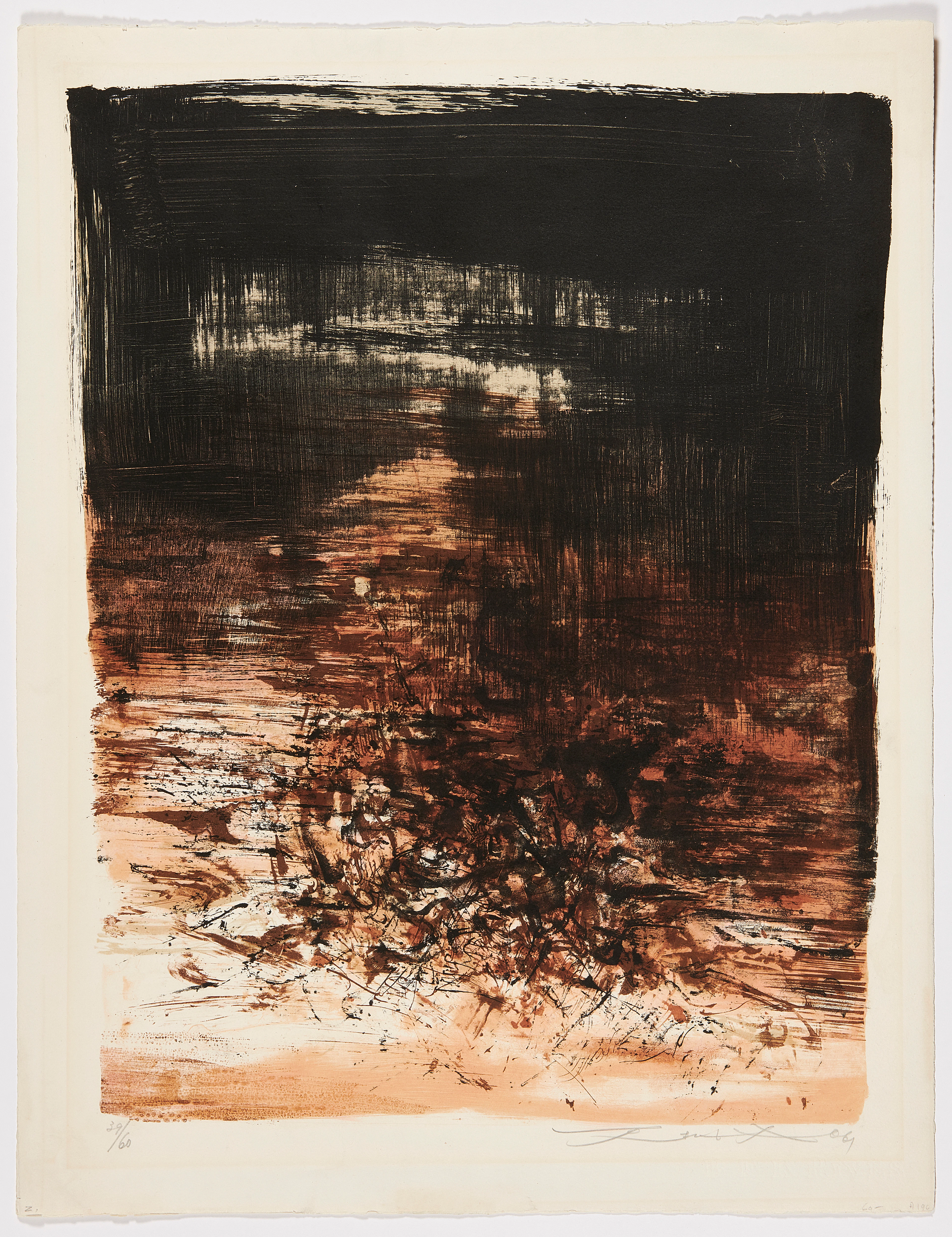 ZAO WOU-KI 1920 - 2013 Sans titre - 1961