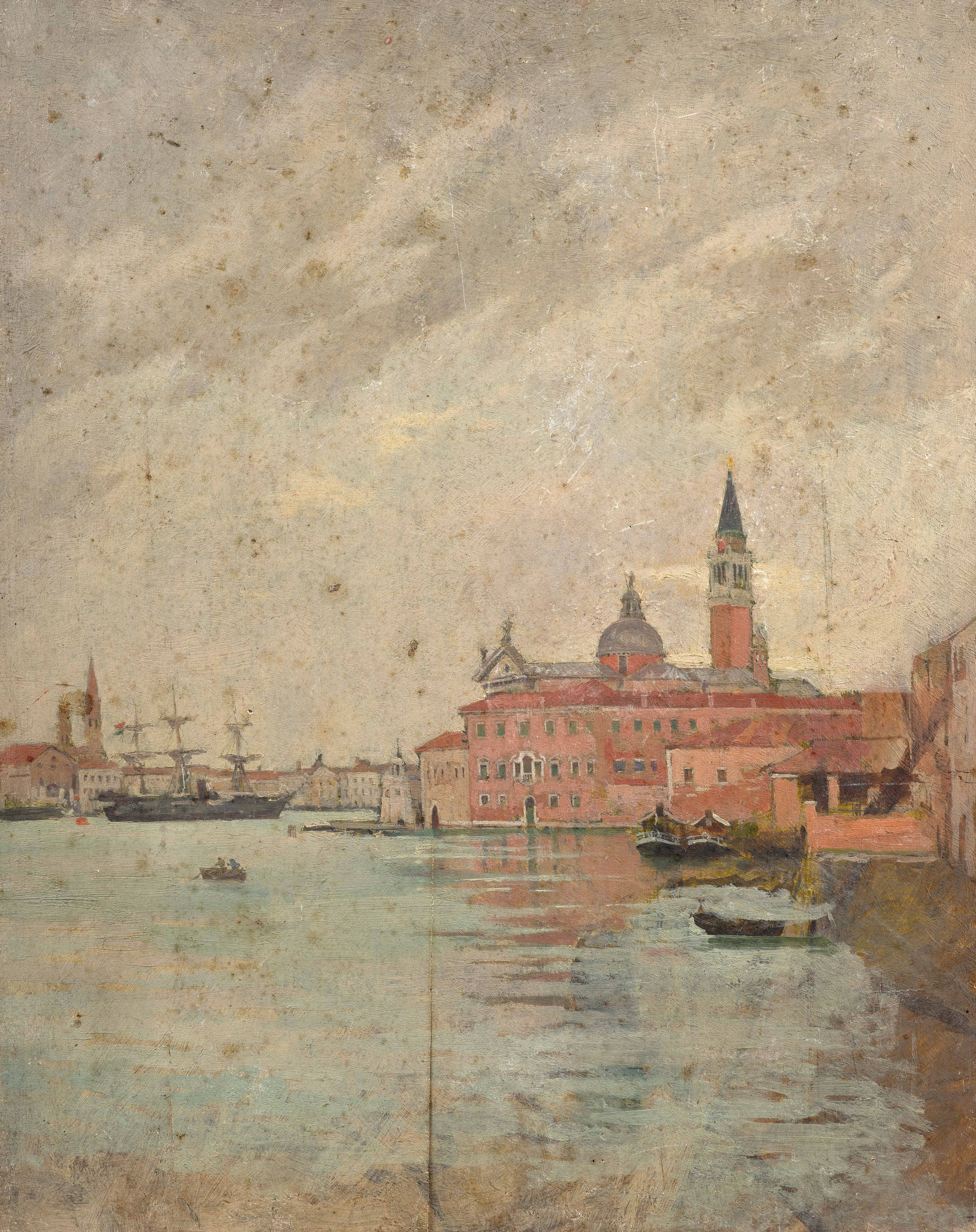 Italico BRASS Gorizia, 1870 - Venise, 1943 Vue du bassin de Saint-Marc