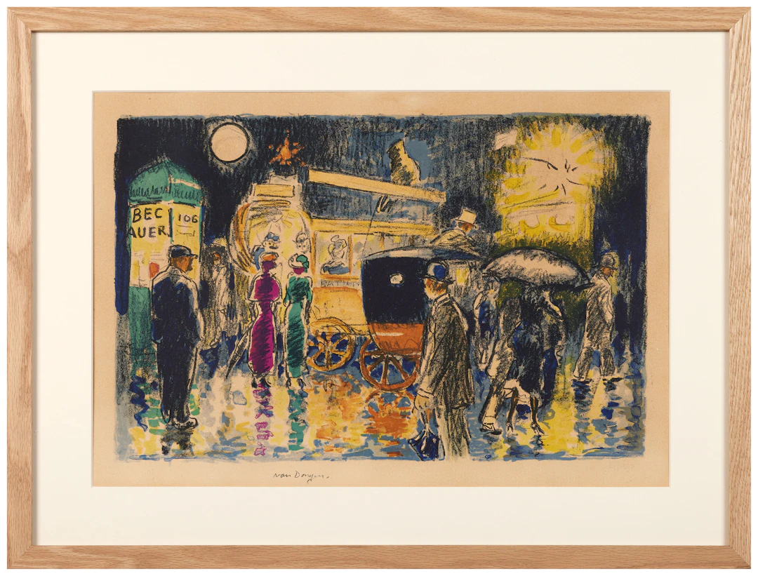 Kees VAN DONGEN (1877 - 1968) Place Pigalle, la nuit - circa 1950