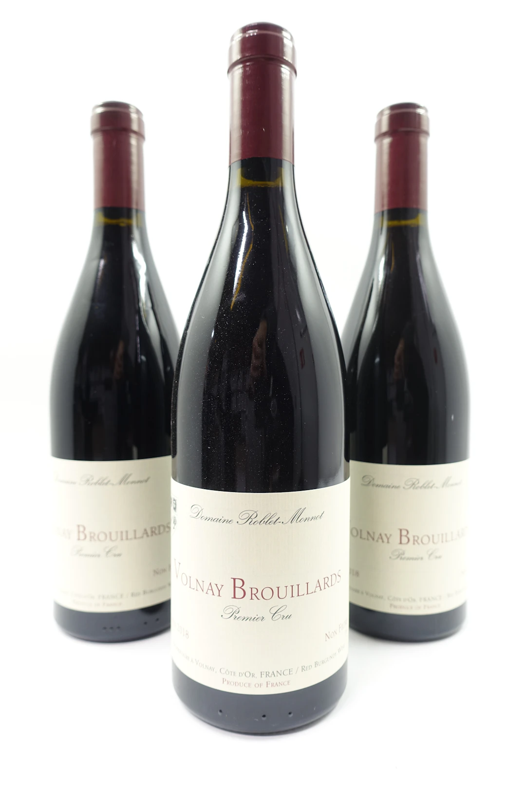 12 bts VOLNAY 2018 1er Cru Les Brouillards. Domaine Roblet-Monnot