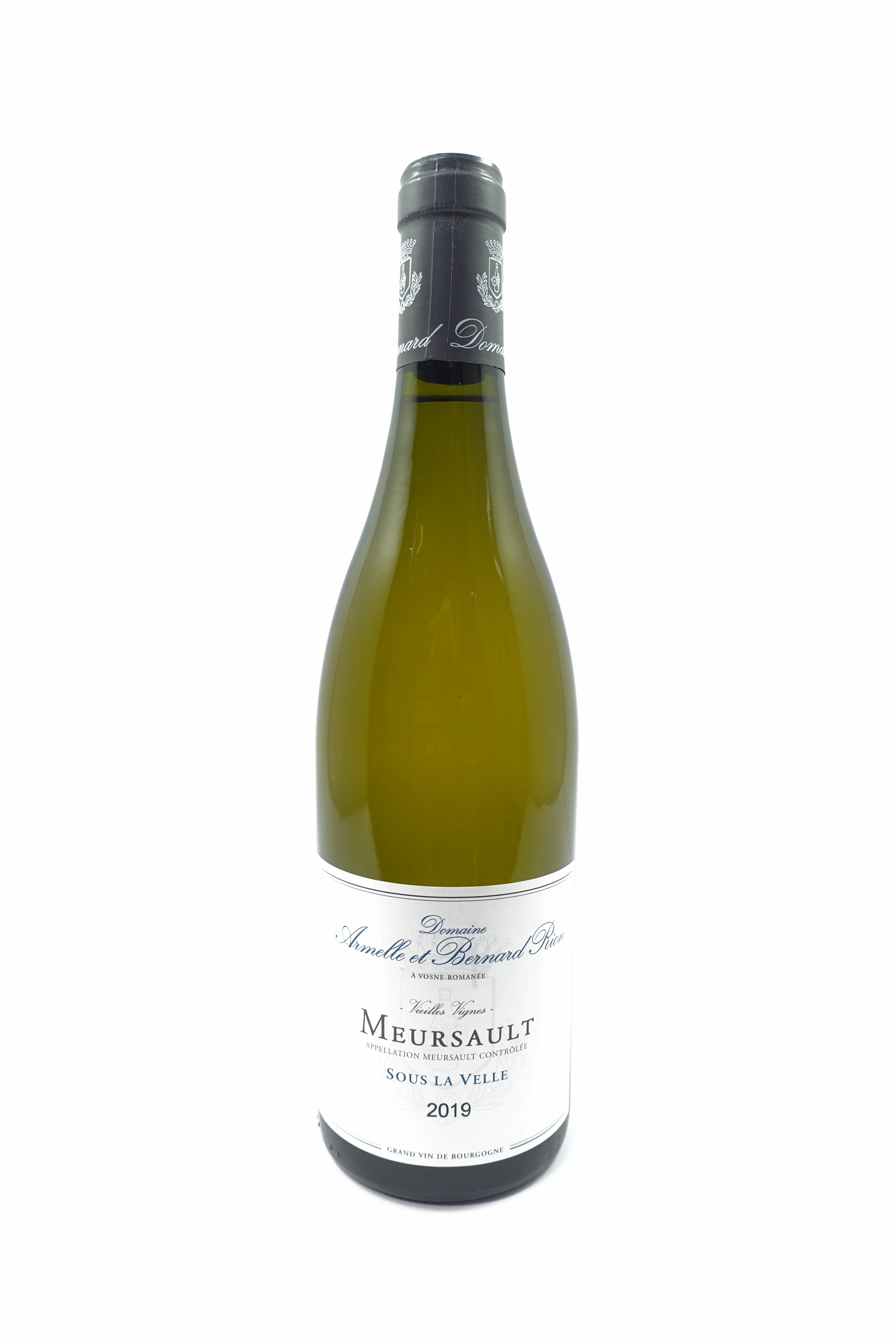 1 bt MEURSAULT 2019 Sous La Velle. Vielles Vignes. Armelle et Bernard Rion