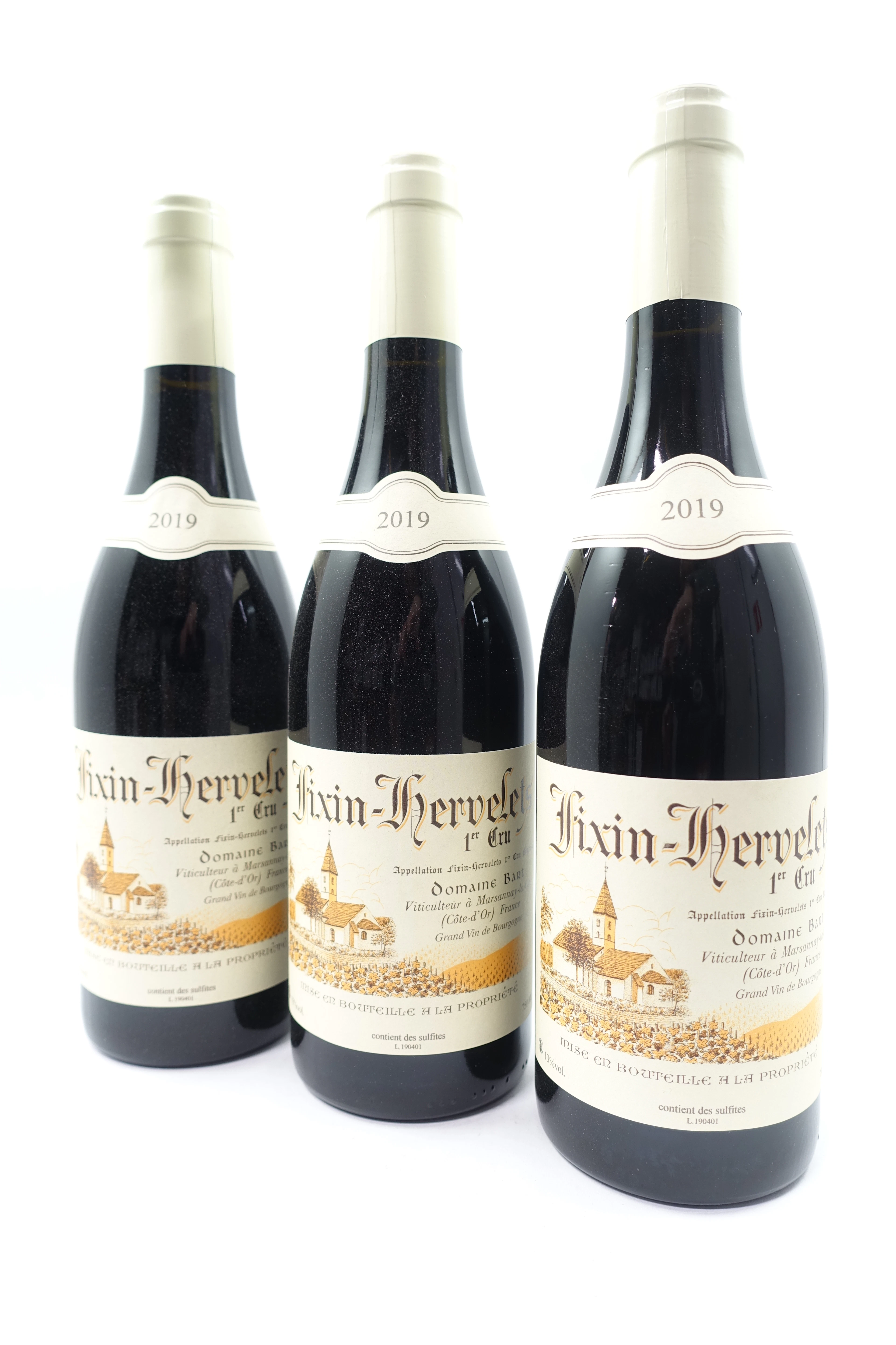 12 bts FIXIN 2019 1er Cru Les Hervelets. Domaine Bart