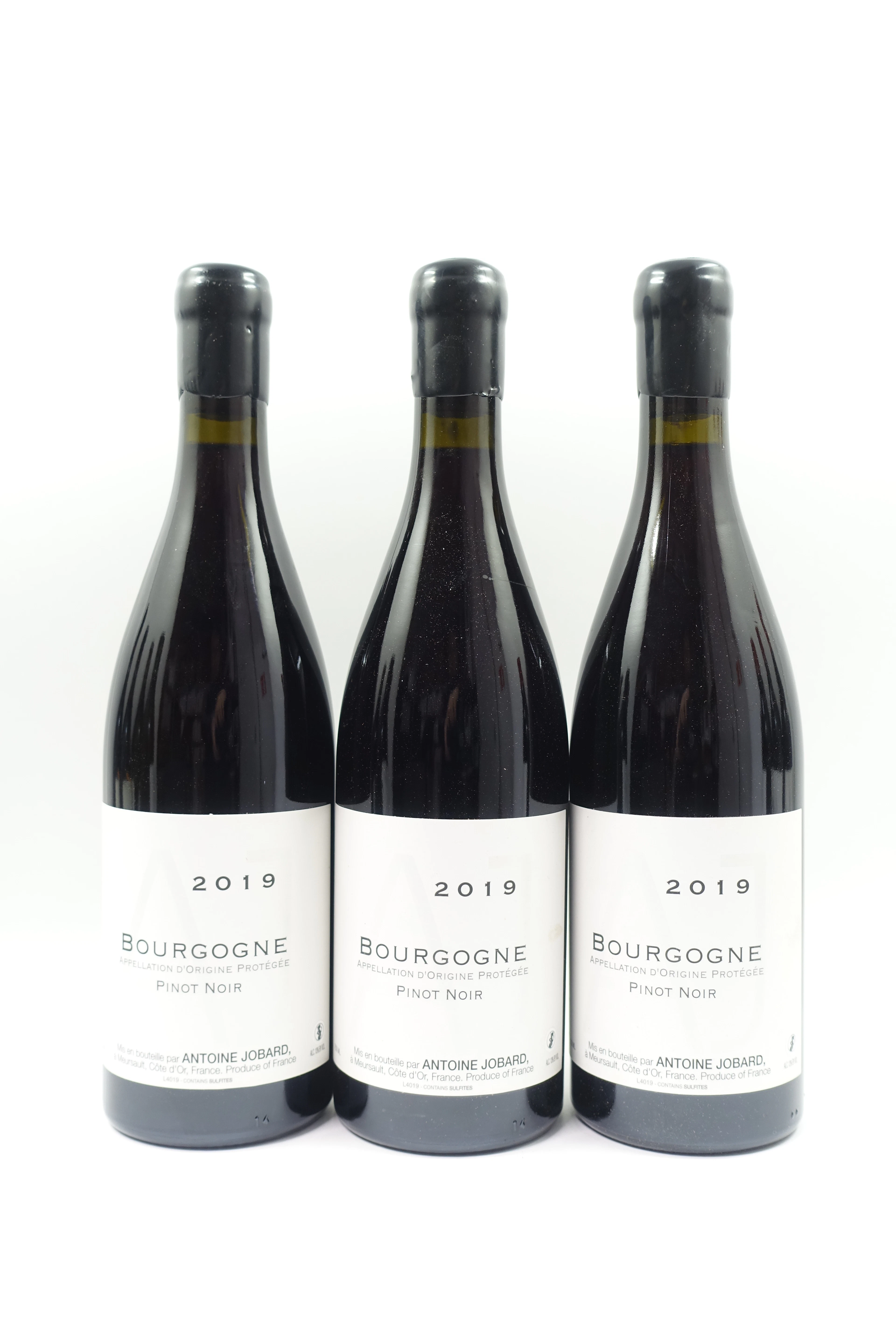 3 bts BOURGOGNE 2019 (rouge) Pinot Noir. Antoine Jobard