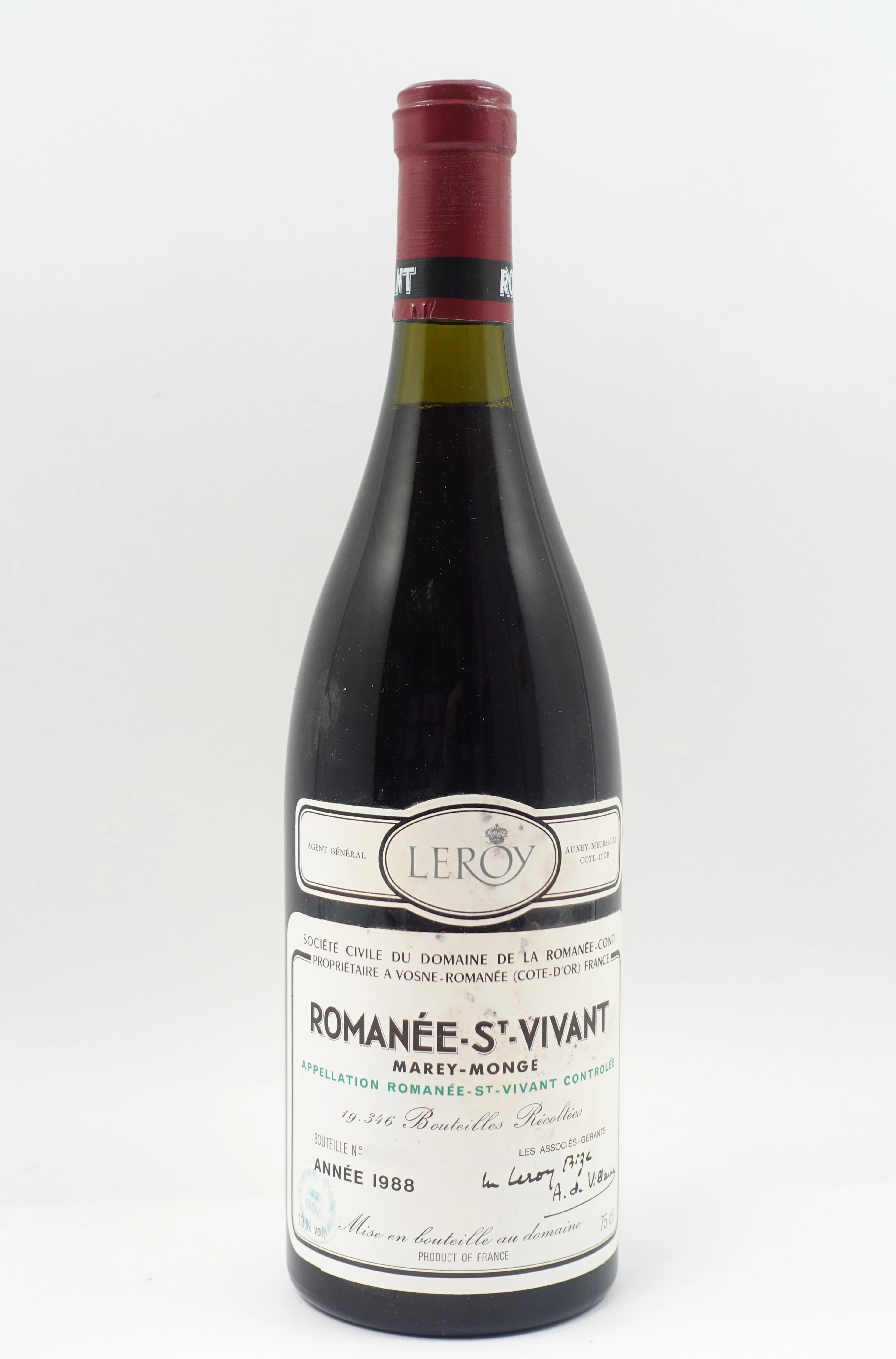 1 bt ROMANEE SAINT VIVANT 1988 Grand Cru. Domaine de la Romanée Conti