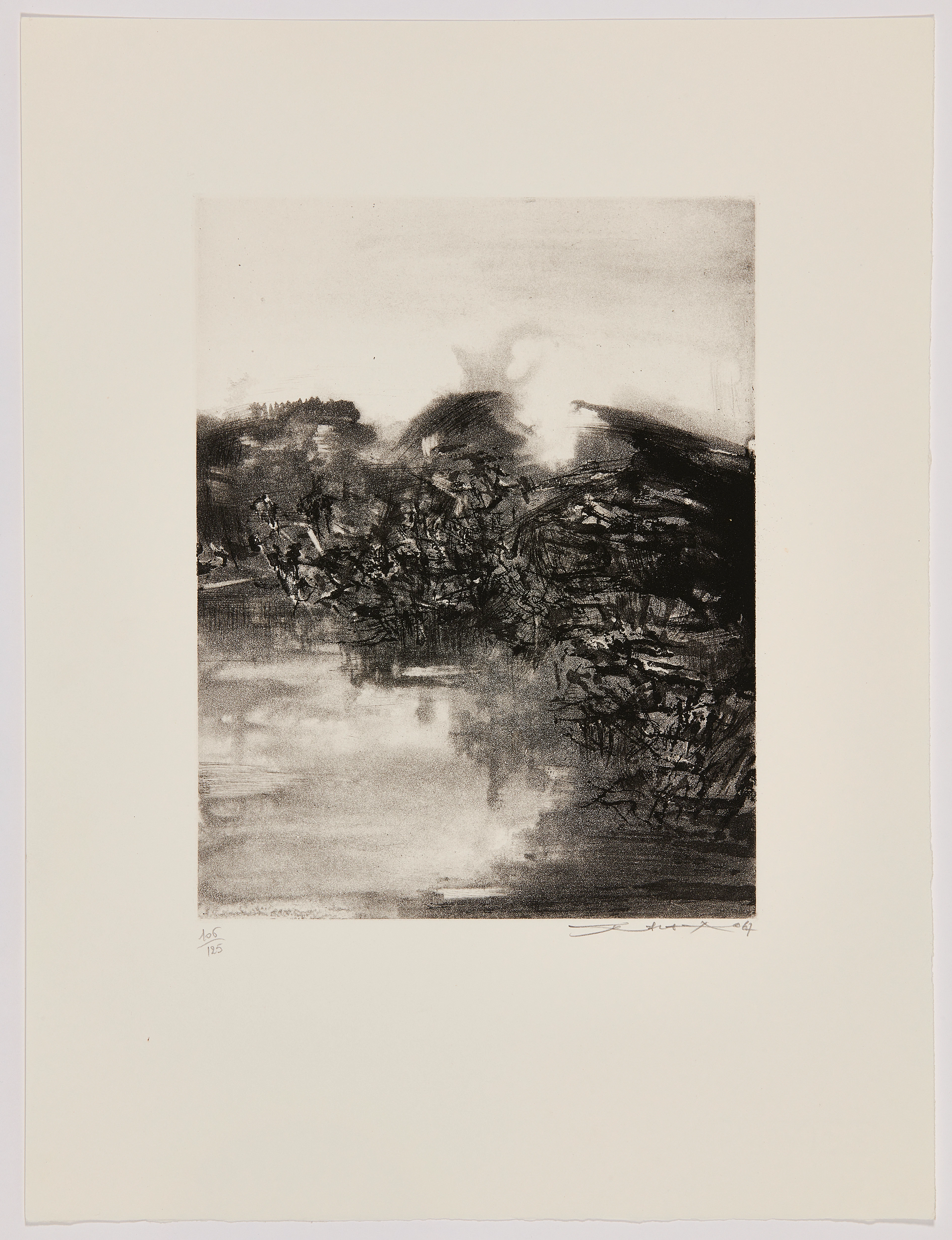 ZAO WOU-Ki 1920 - 2013 Sans titre - 1967