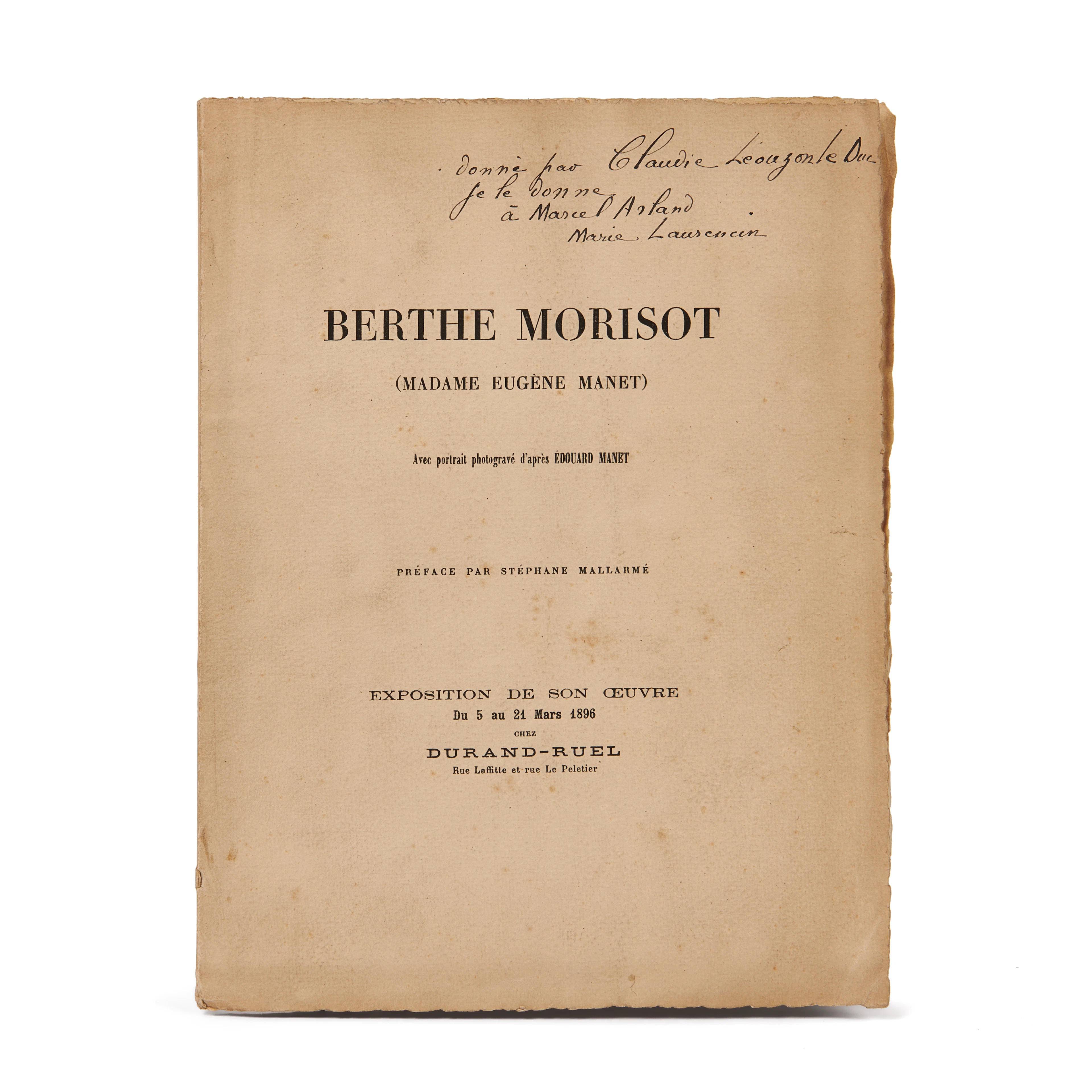 - [MORISOT].– MALLARMÉ (Stéphane).