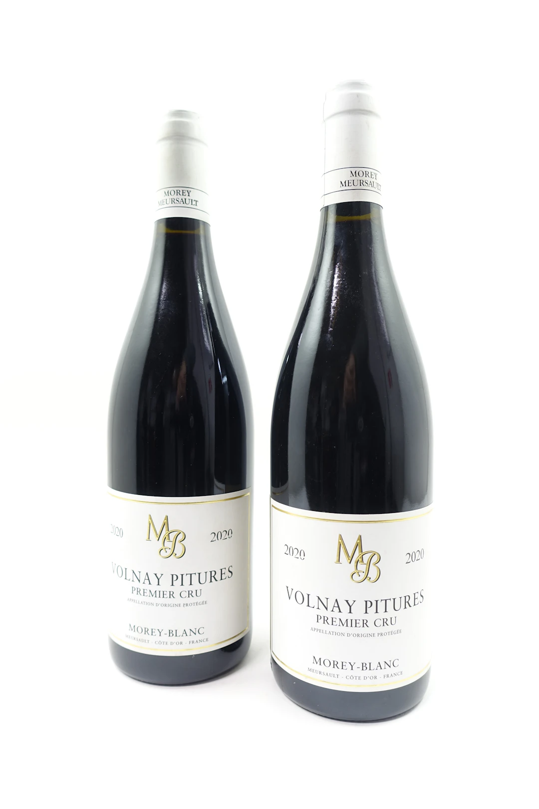 2 bts VOLNAY 2020 1er cru Pitures. Morey Blanc