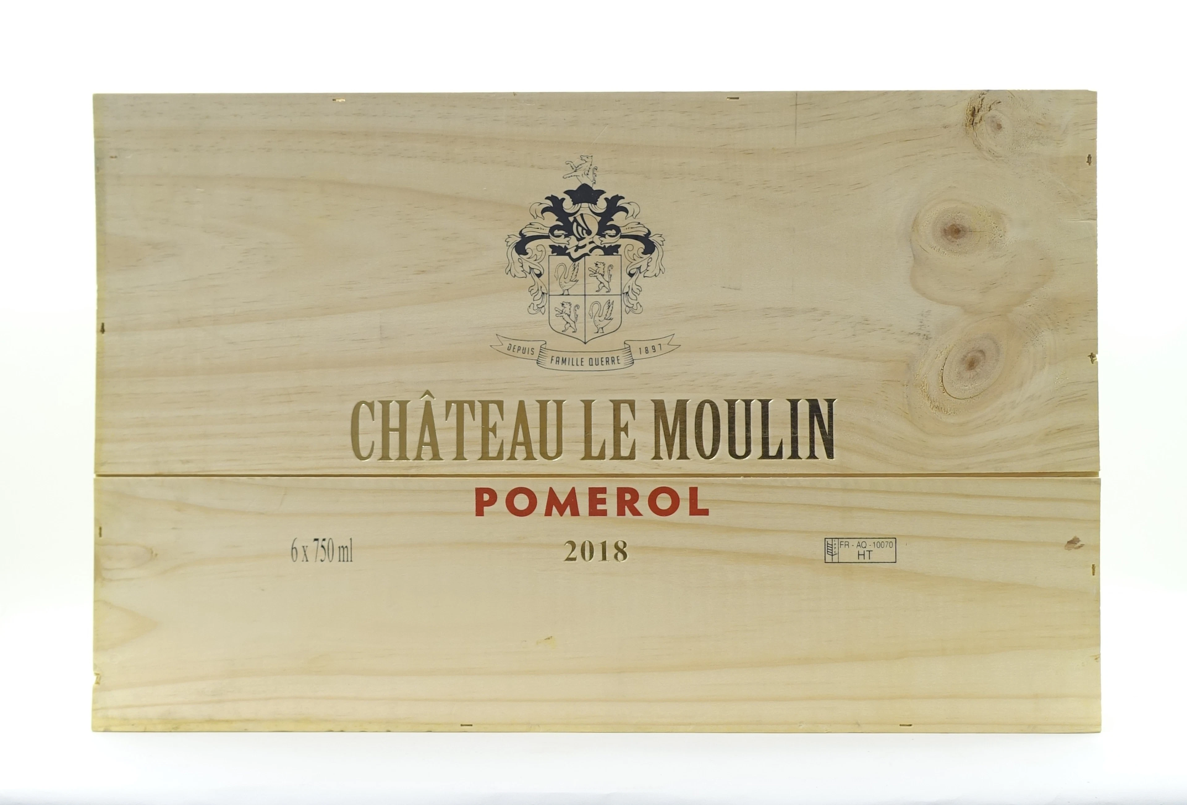 6 bts CH LE MOULIN 2018 Pomerol