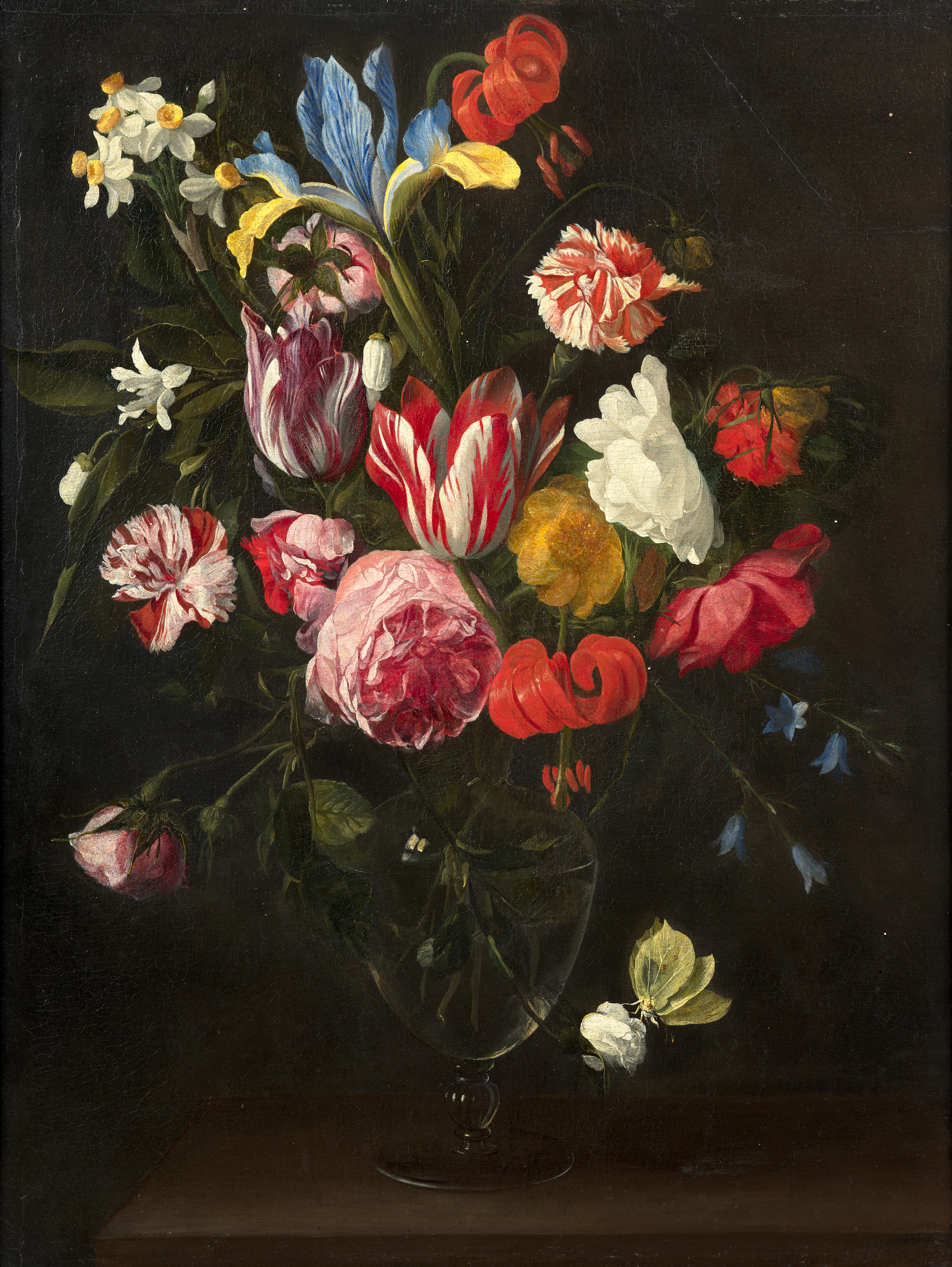 Jan Philips van THIELEN Malines, 1618 - 1667 Bouquet de fleurs dans