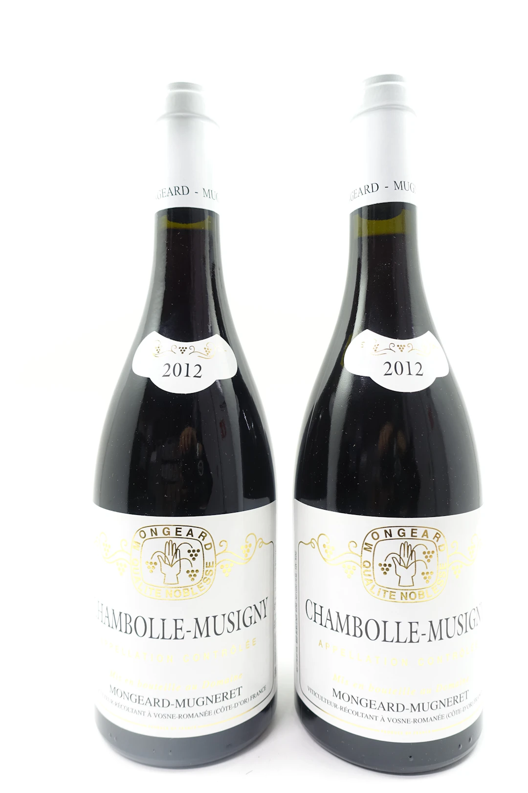 2 bts CHAMBOLLE MUSIGNY 2012 Domaine Mongeard Mugneret