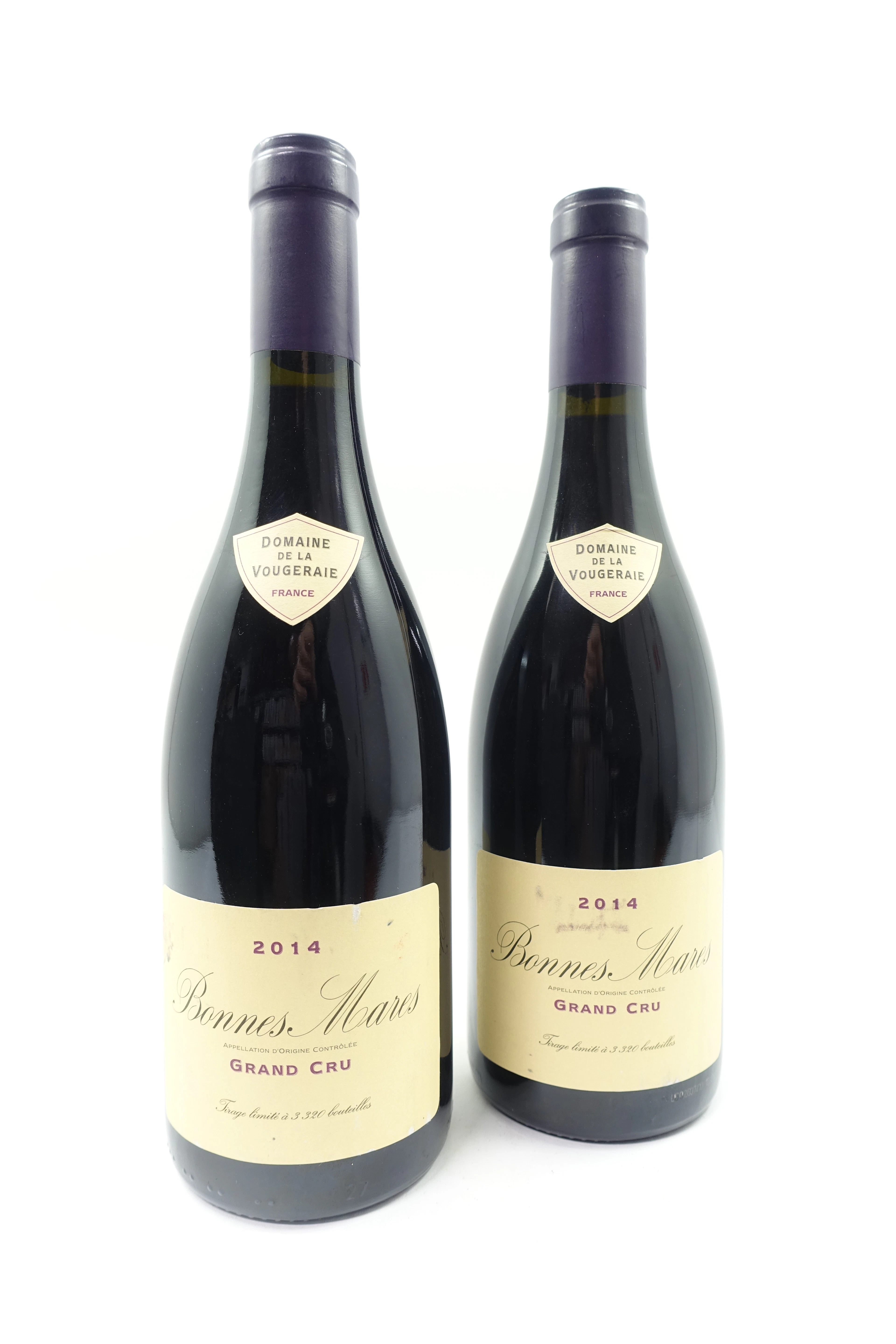 2 bts BONNES MARES 2014 Grand Cru. Domaine de la Vougeraie
