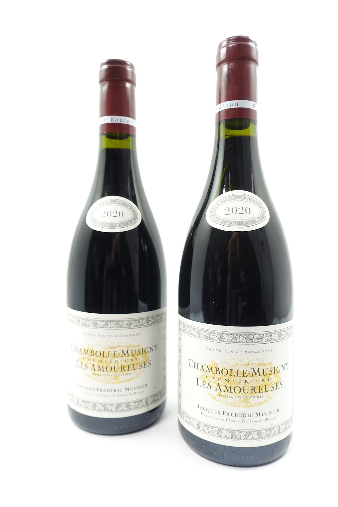 2 bts CHAMBOLLE MUSIGNY 2020 1er Cru Les Amoureuses. Jacques Frédéric Mugnier