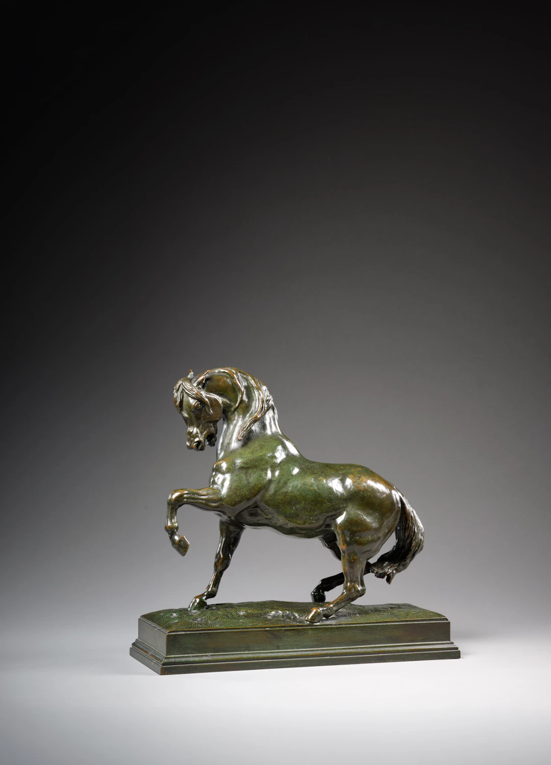Antoine-Louis BARYE Paris, 1795 - 1875 Cheval turc n° 2 (antérieur