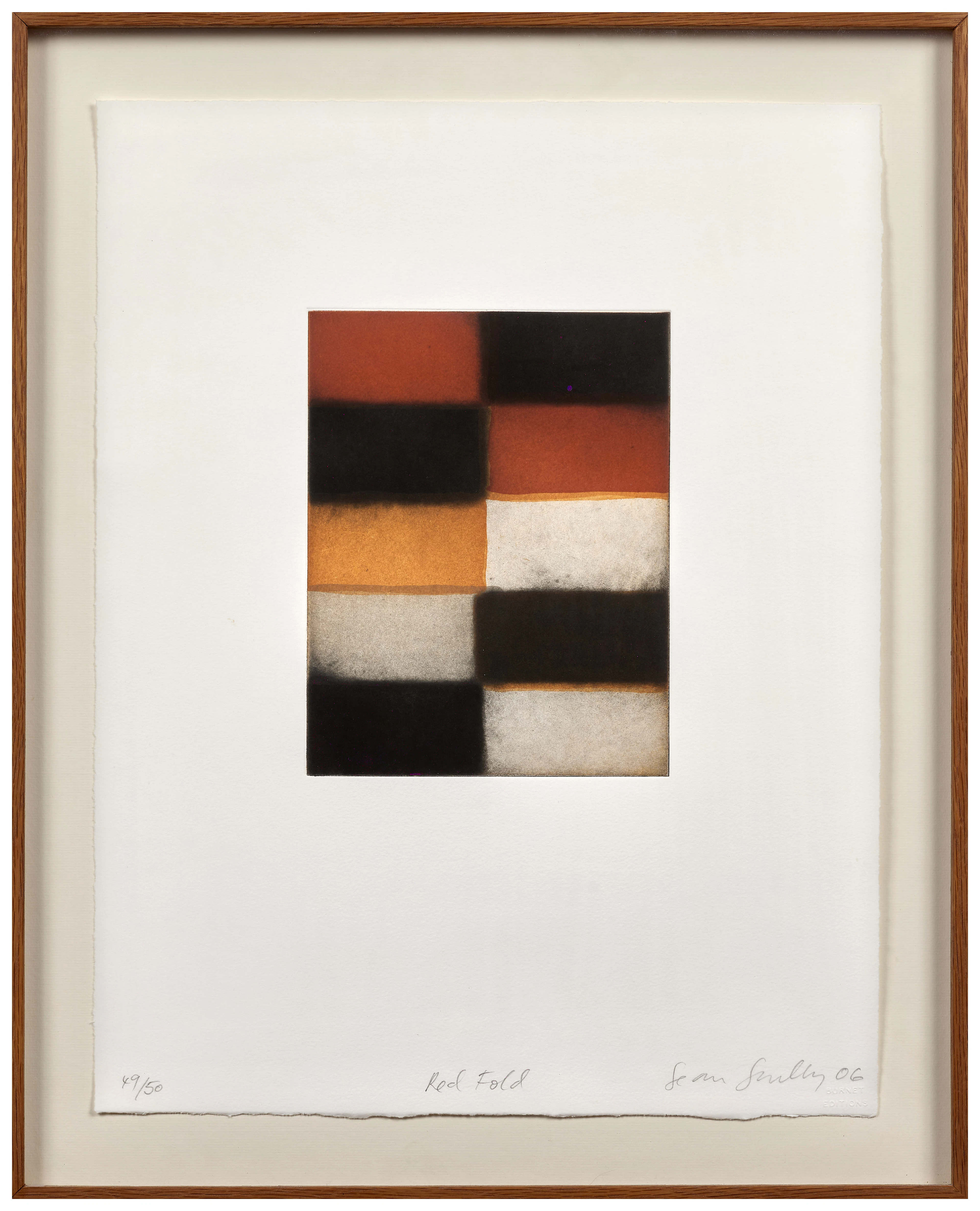 Sean SCULLY Né en 1945 Red Fold - 2006