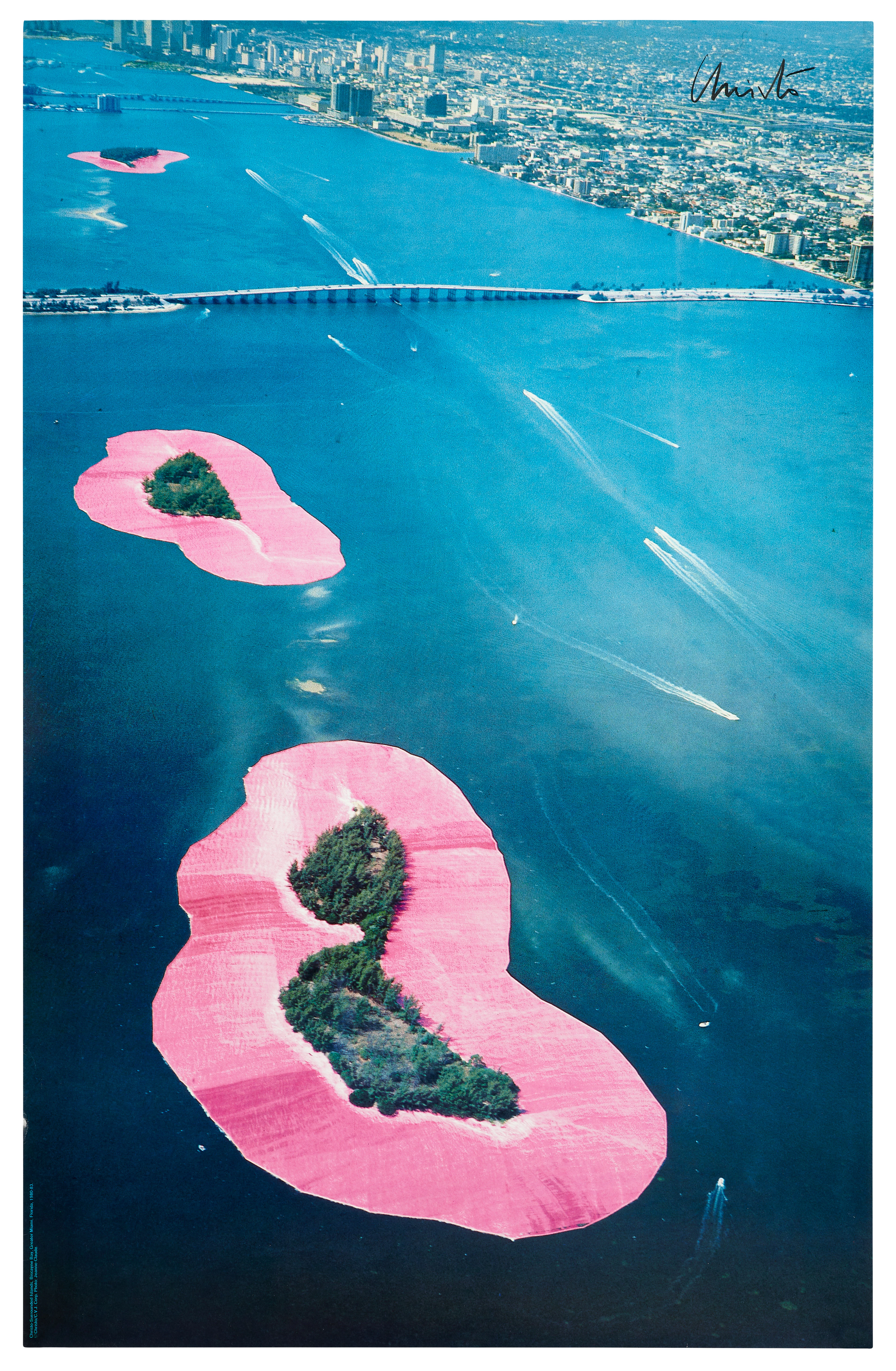 Christo & Jeanne Claude 1935 - 2020 Surrounded Islands, Biscane Bay