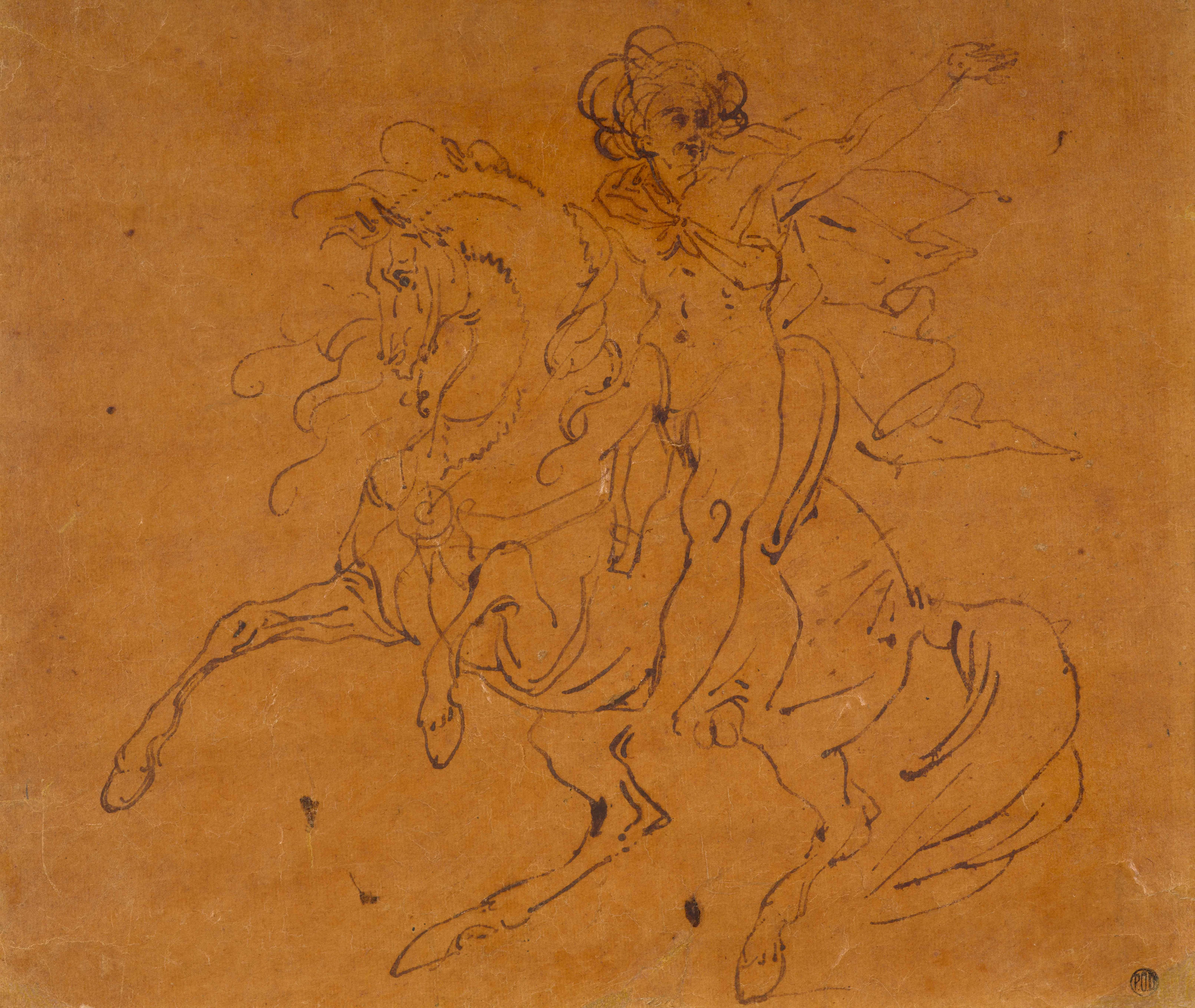 Théodore GÉRICAULT Rouen, 1791 - Paris, 1824 Cavalier turc au combat