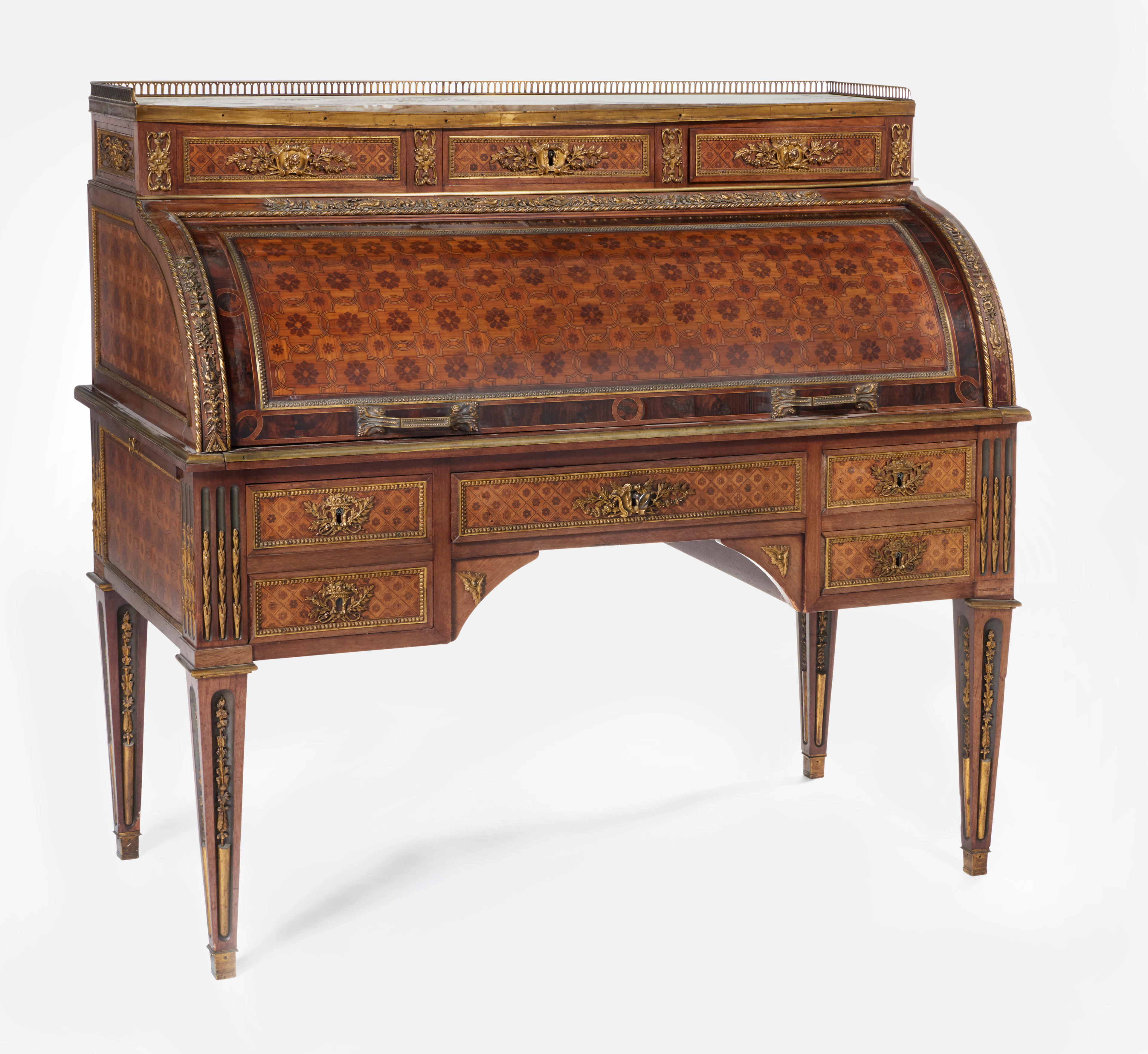 BUREAU À CYLINDRE DE STYLE LOUIS XVI