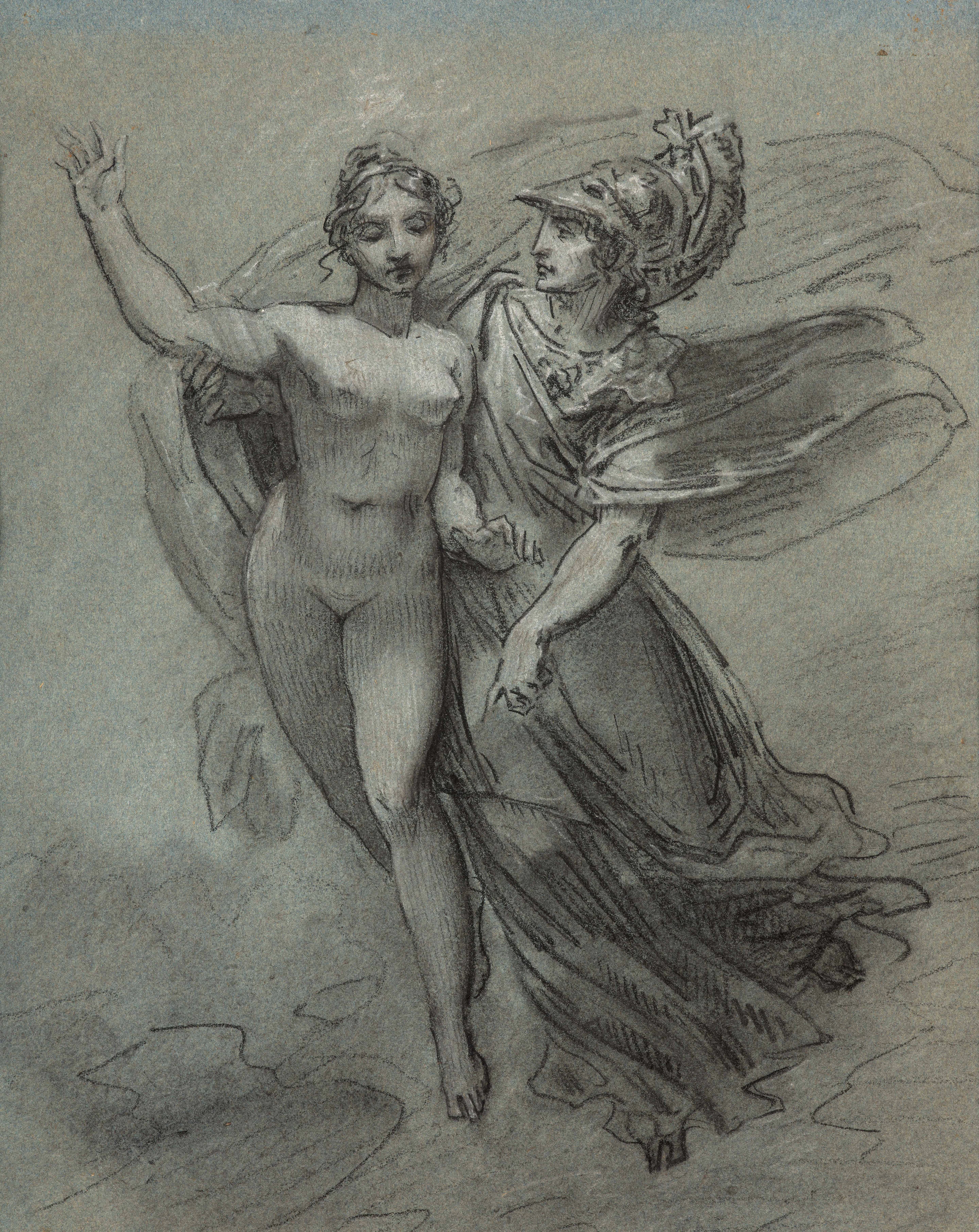 Ecole française vers 1815-1820 Entourage de Pierre-Paul Prud'hon Étude