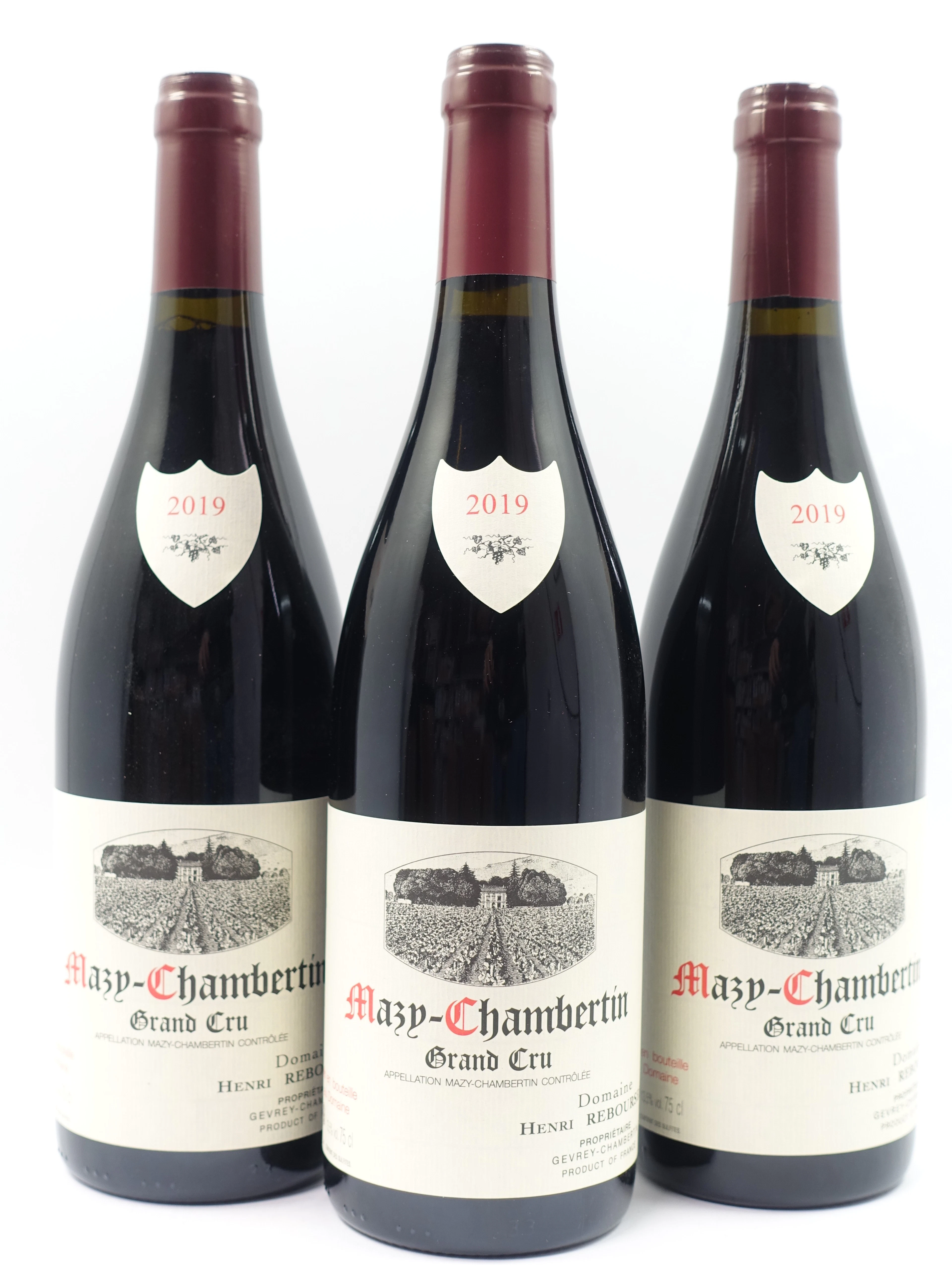 6 bts MAZY CHAMBERTIN 2019 Grand Cru. Henri Rebourseau
