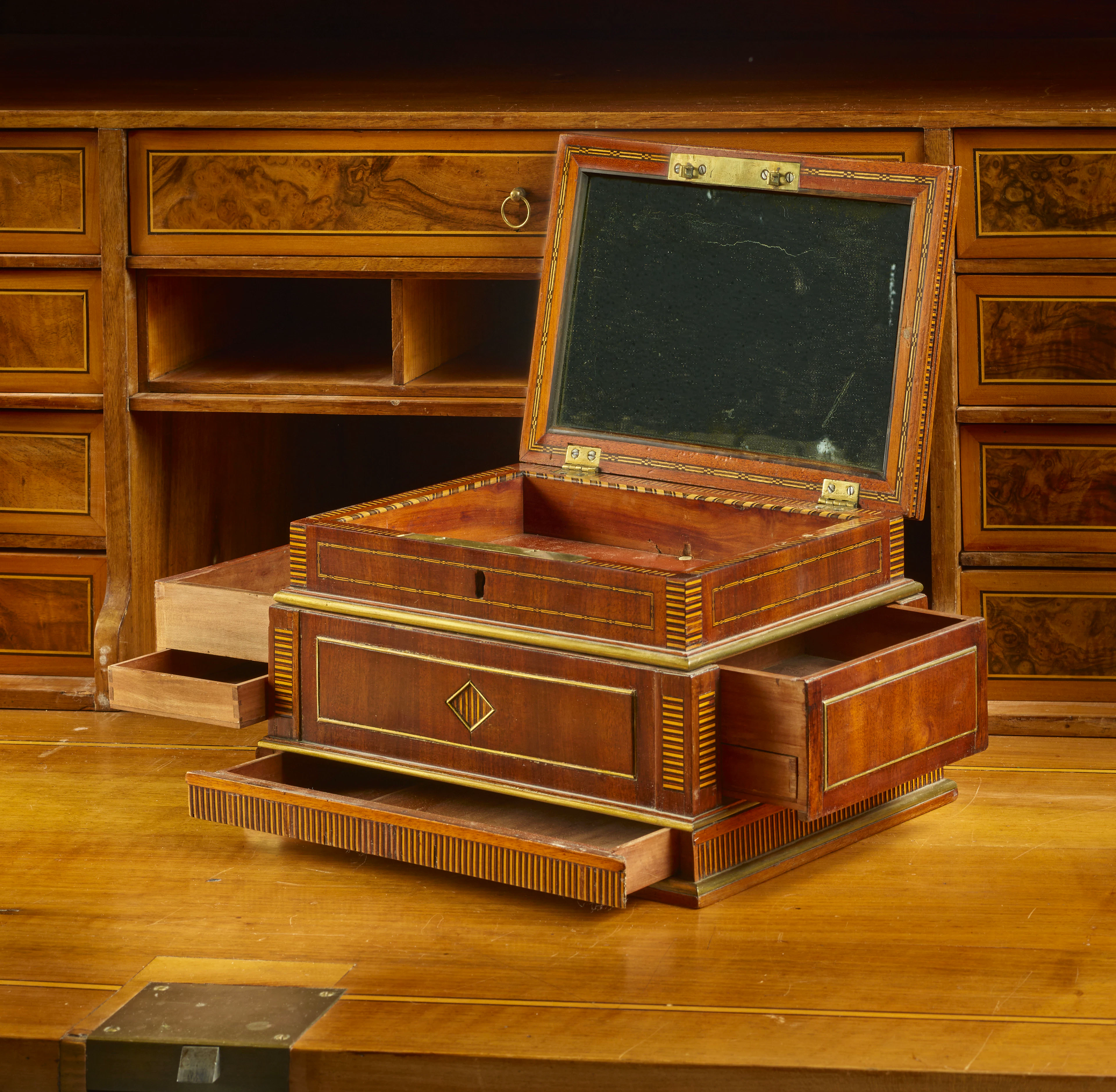 BOÎTE MÉCANIQUE, TRAVAIL ALLEMAND DE LA FIN DU XVIIIe SIÈCLE