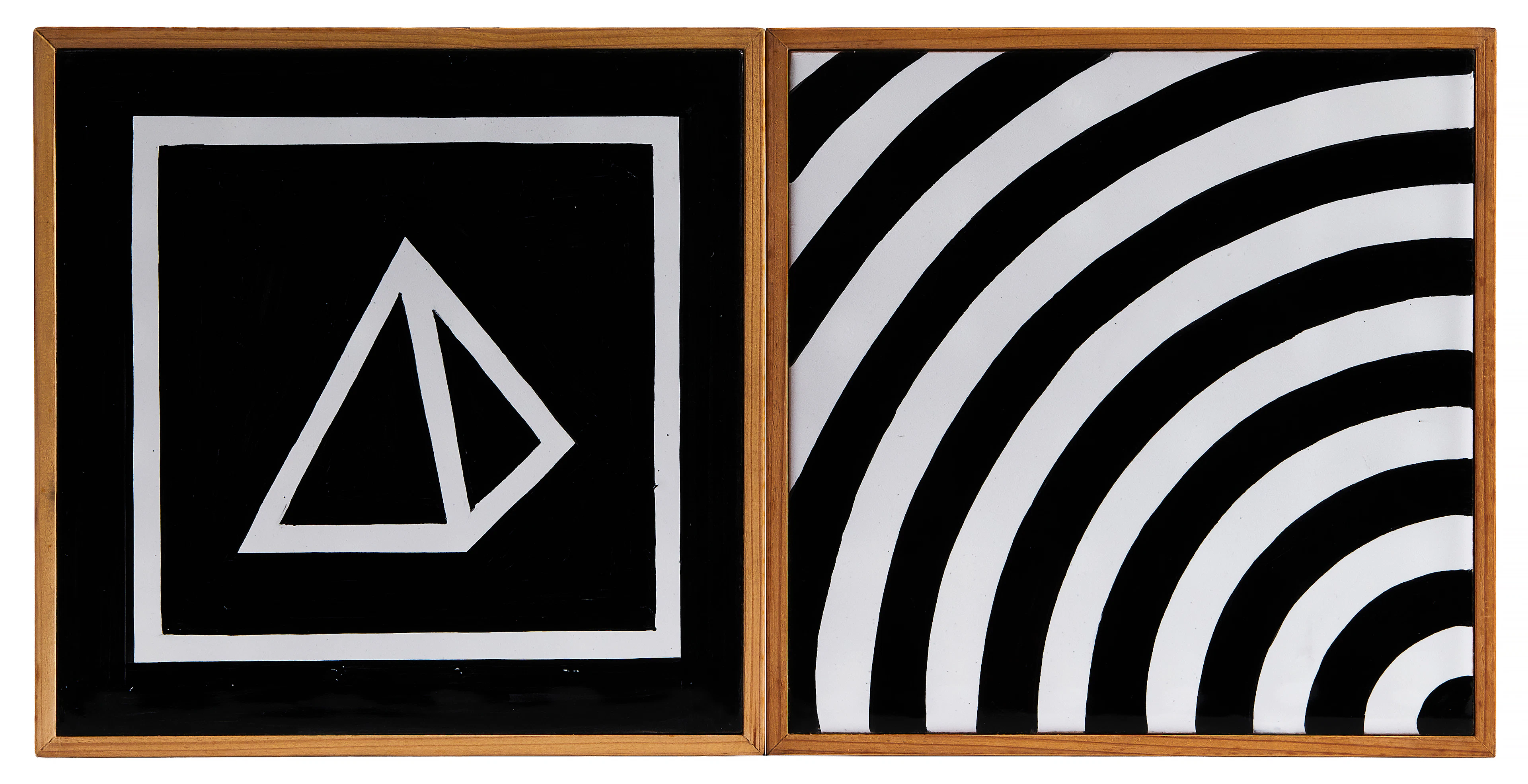 Sol LEWITT 1928-2007 Paire de carreaux "Isometric Drawing" - 1986