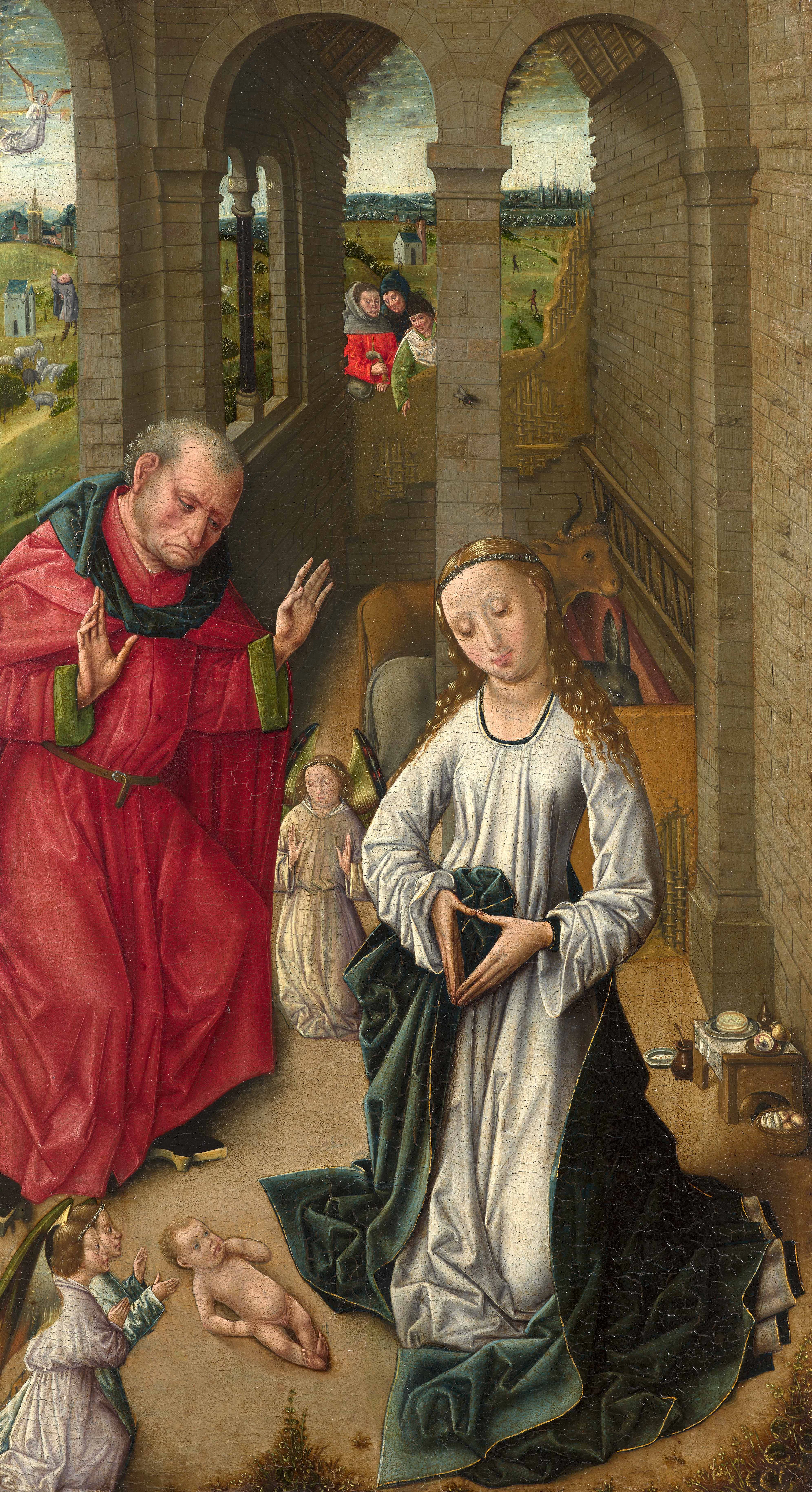Allemagne du Sud du milieu du XVe siècle Nativité