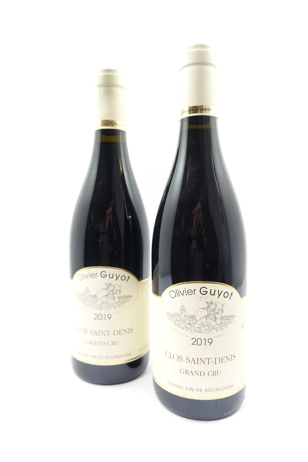 2 bts CLOS SAINT DENIS 2019 Grand Cru. Olivier Guyot