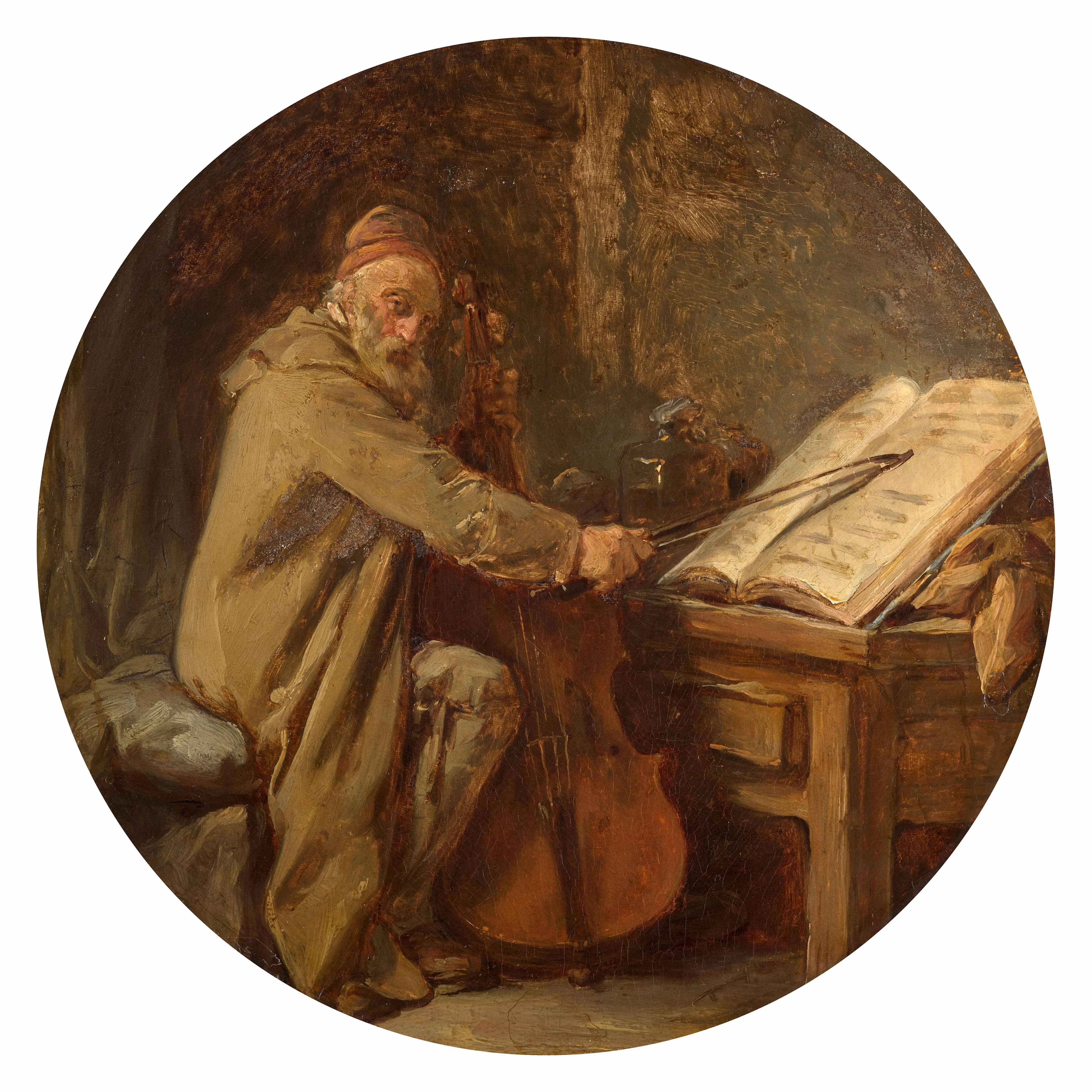 Nicolas-Bernard LÉPICIÉ Paris, 1735 – 1784 Le violoncelliste, portrait