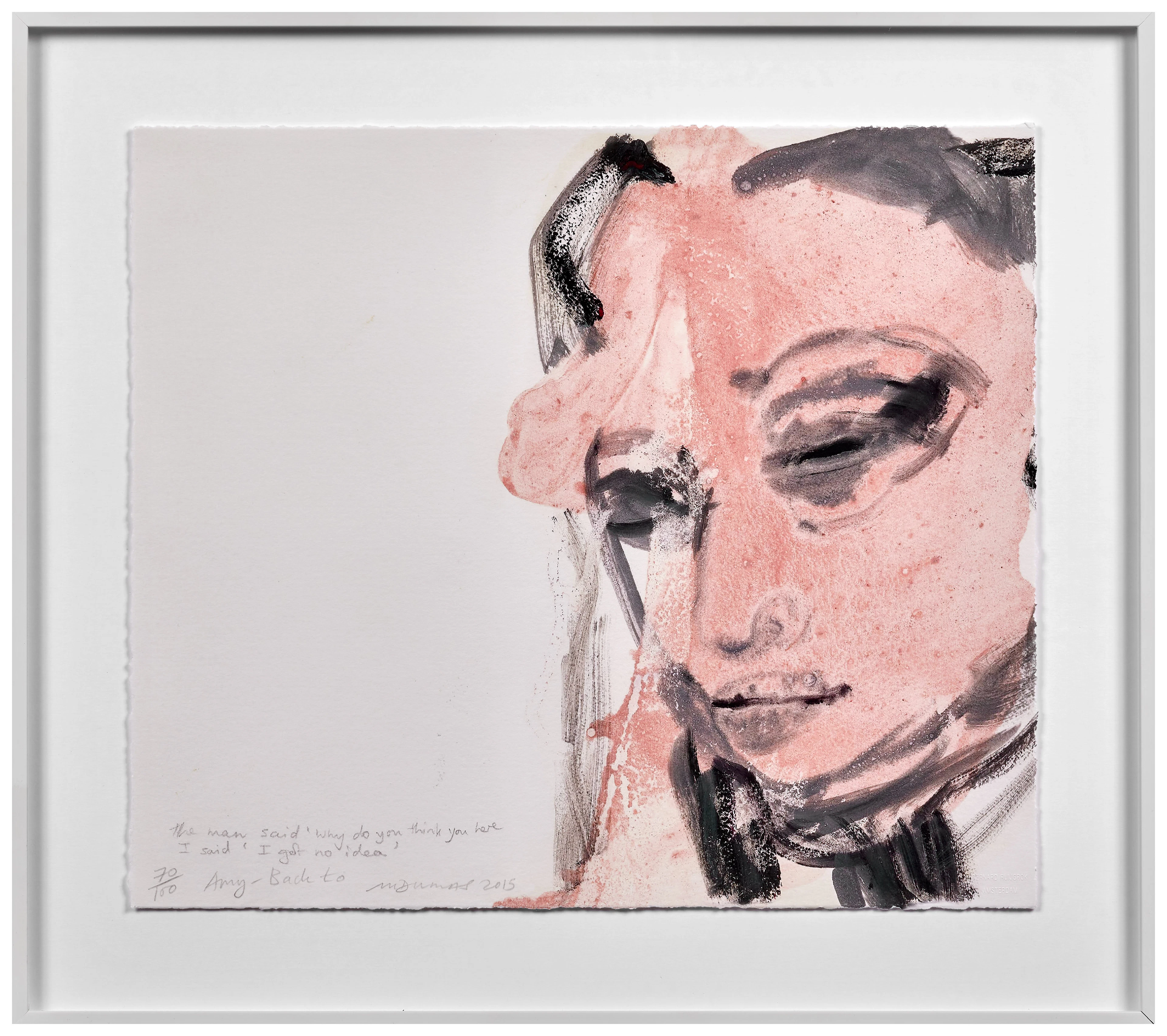 Marlene DUMAS Née en 1953 Amy-Back To - 2015