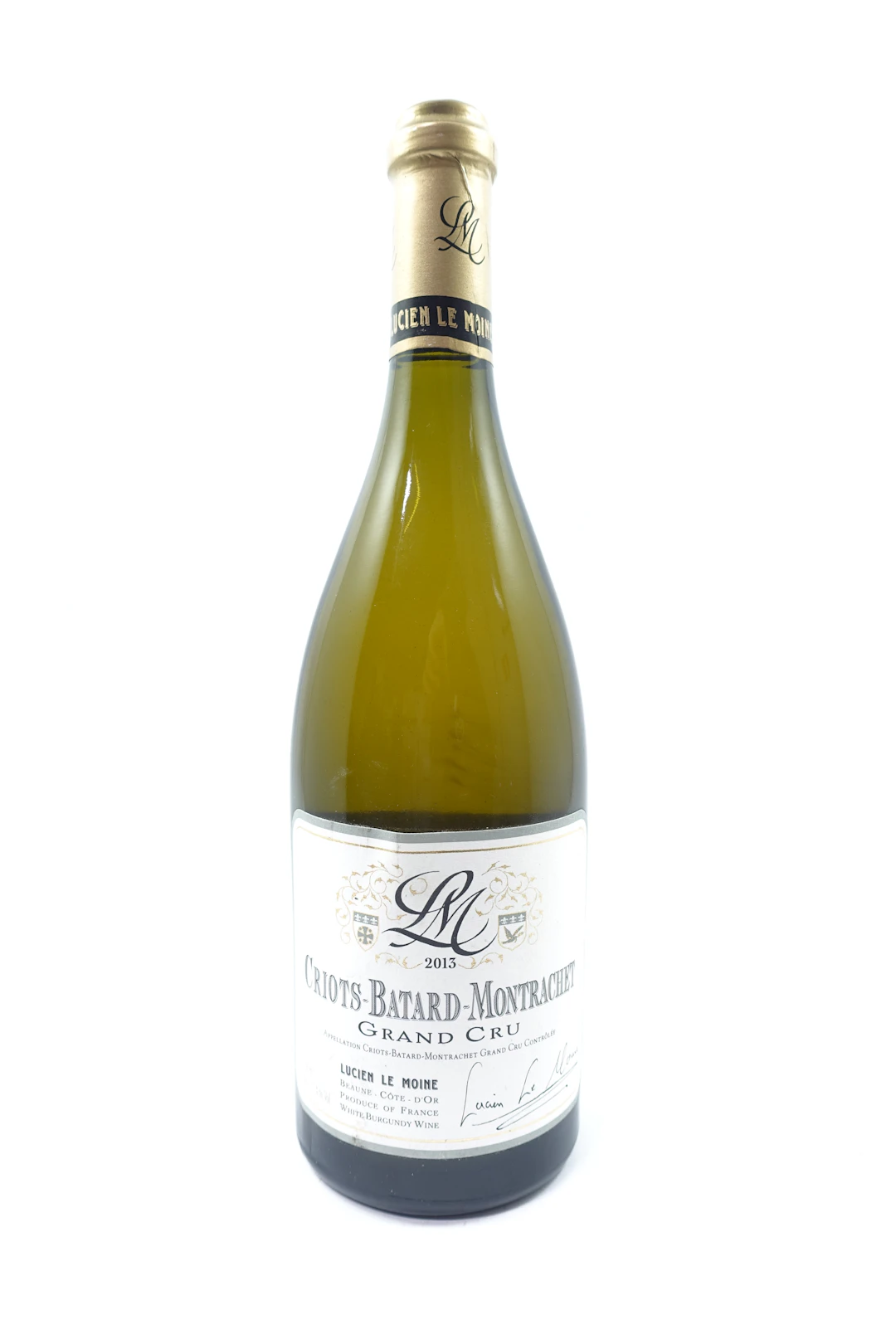 1 bt CRIOTS BATARD MONTRACHET 2013 Grand Cru. Lucien Le Moine