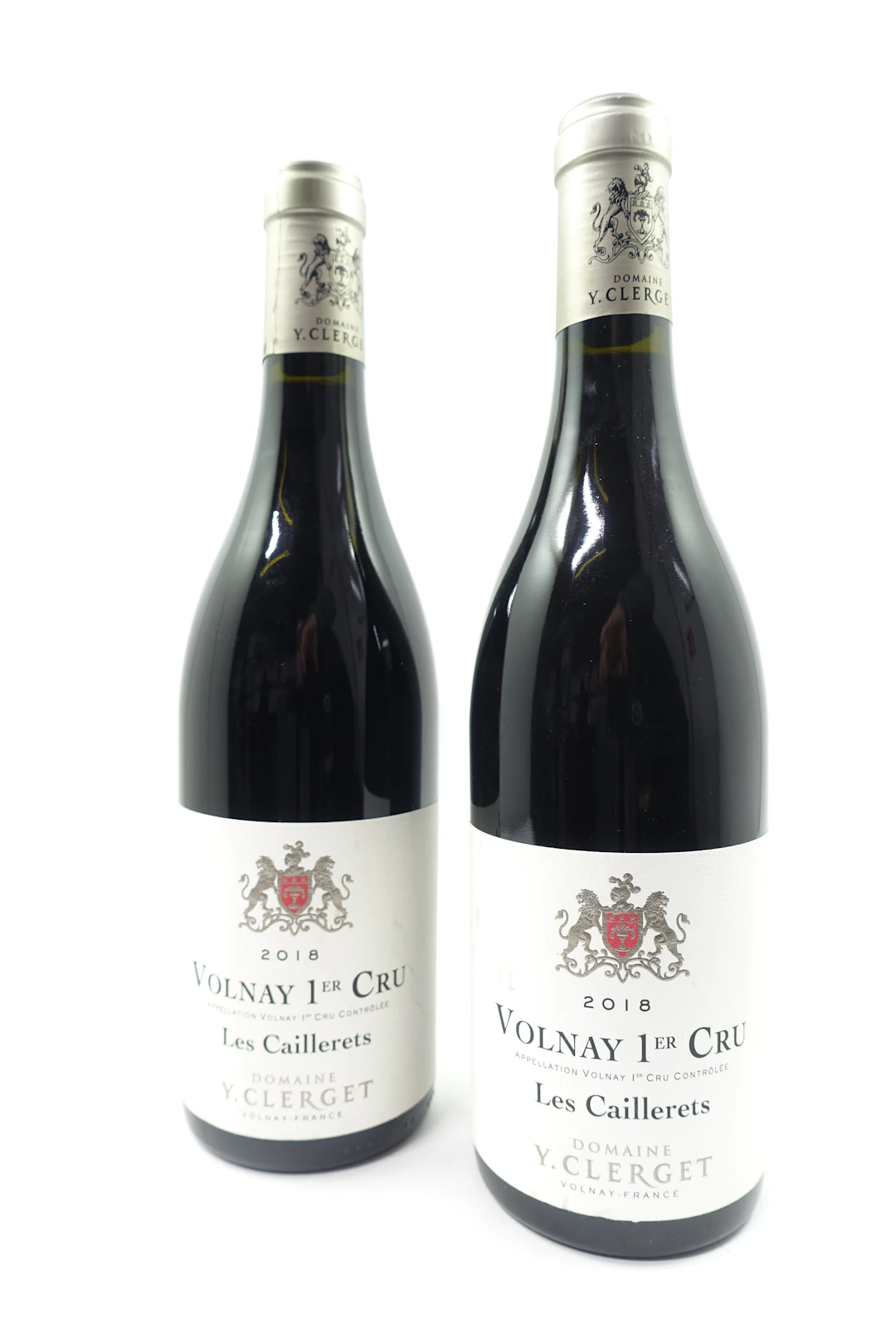 2 bts VOLNAY 2018 1er Cru Les Caillerets. Domaine Y.Clerget