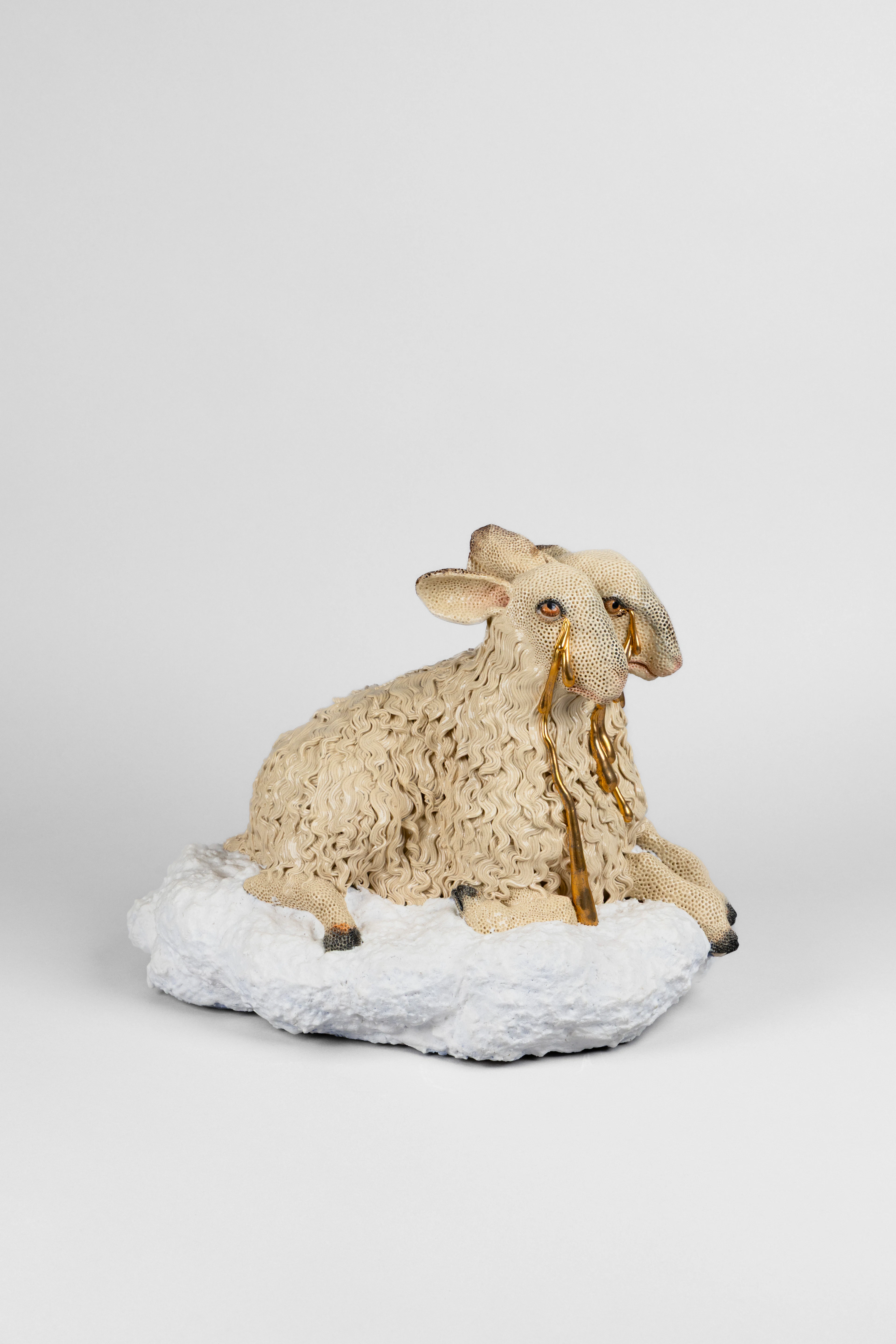 Carolein SMIT (Hollandaise - Née en 1960) Two Headed Lamb - 2010