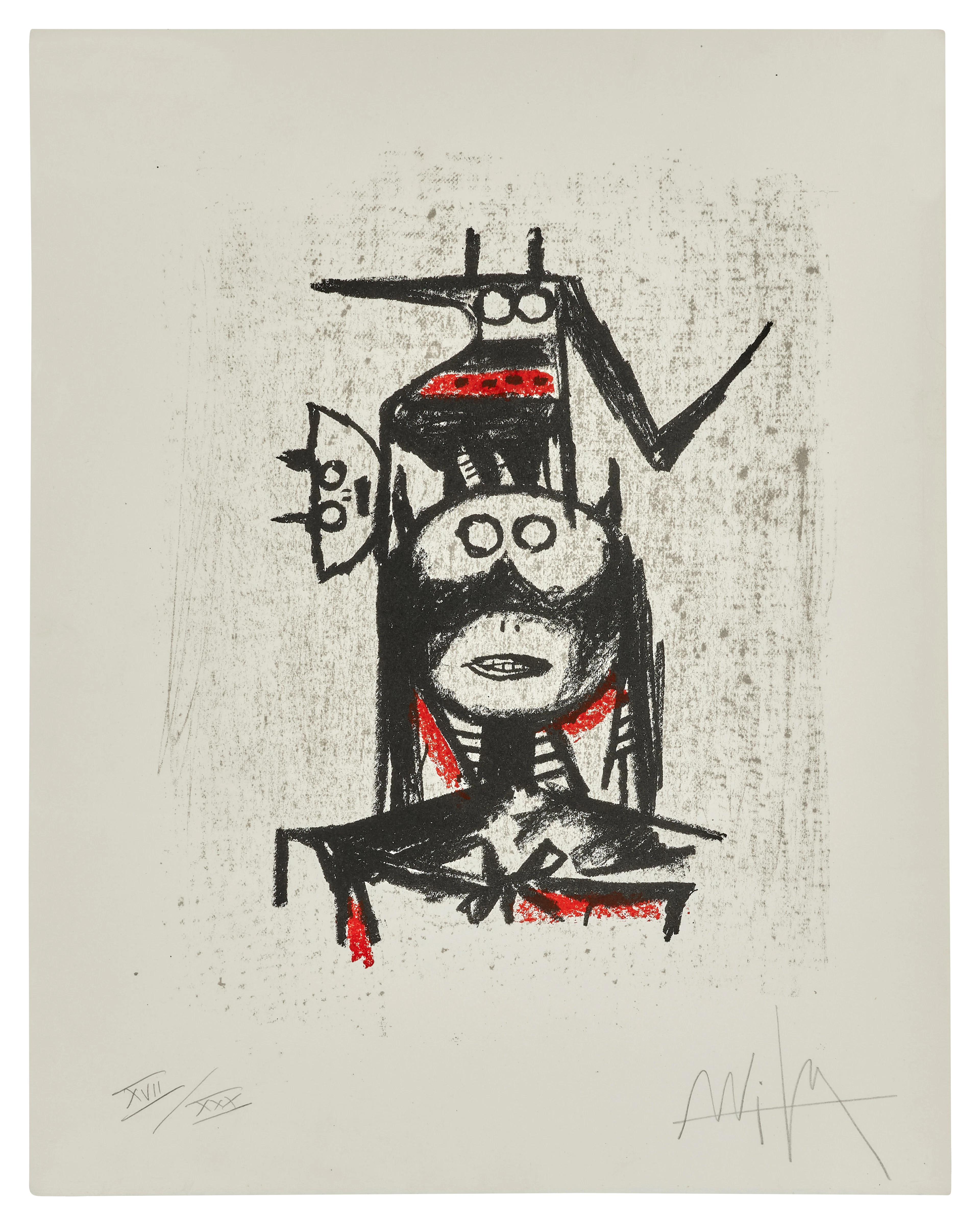 Wifredo LAM 1902 - 1982 Sans titre - 1972