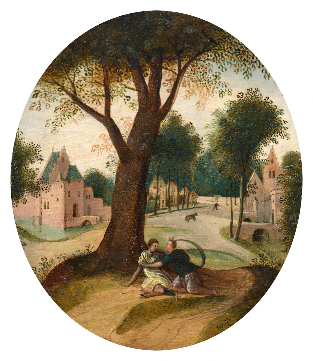 Abel GRIMMER Anvers, vers 1570-1619 Diane et Adonis dans un paysage