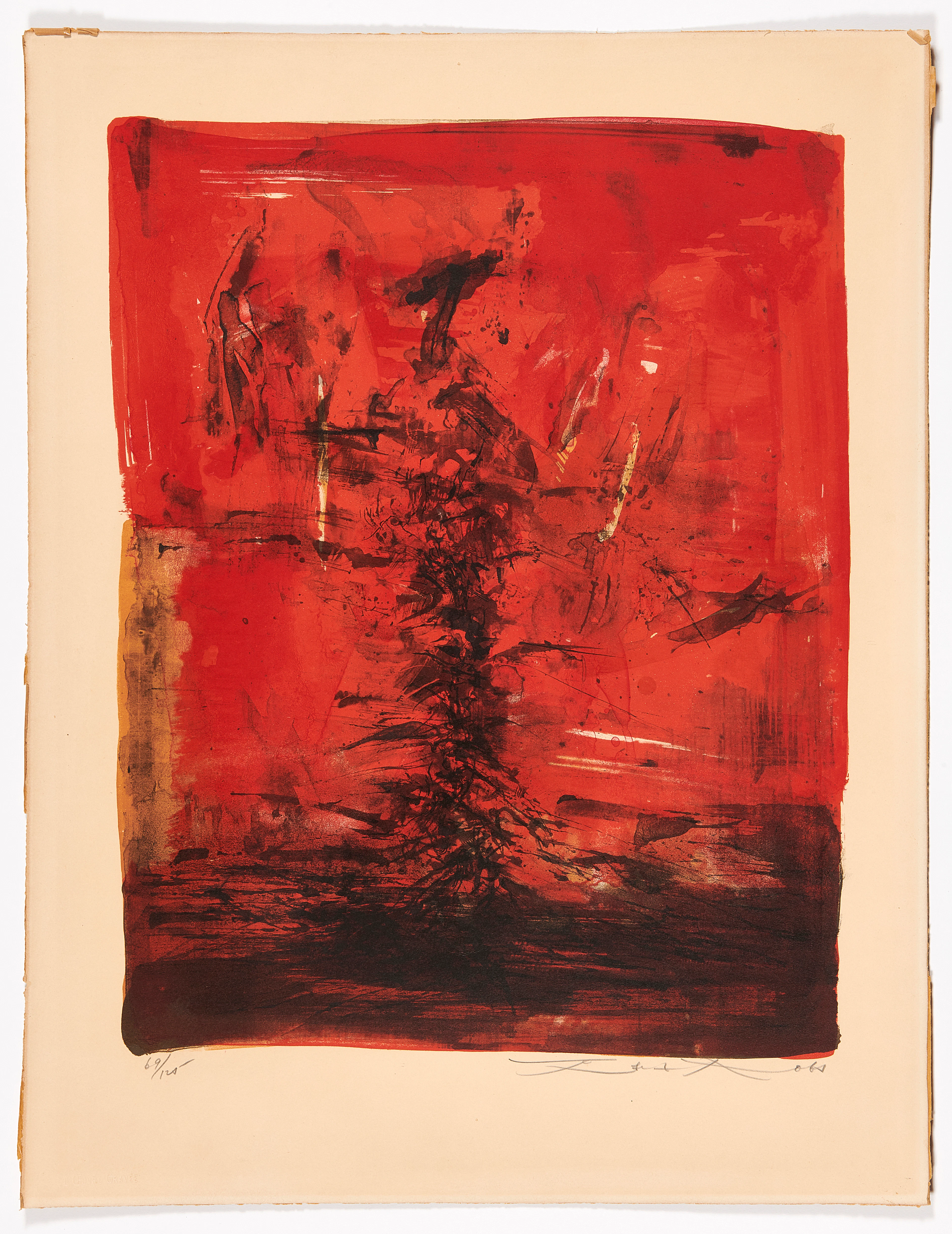 ZAO WOU-KI 1920 - 2013 Sans titre - 1963