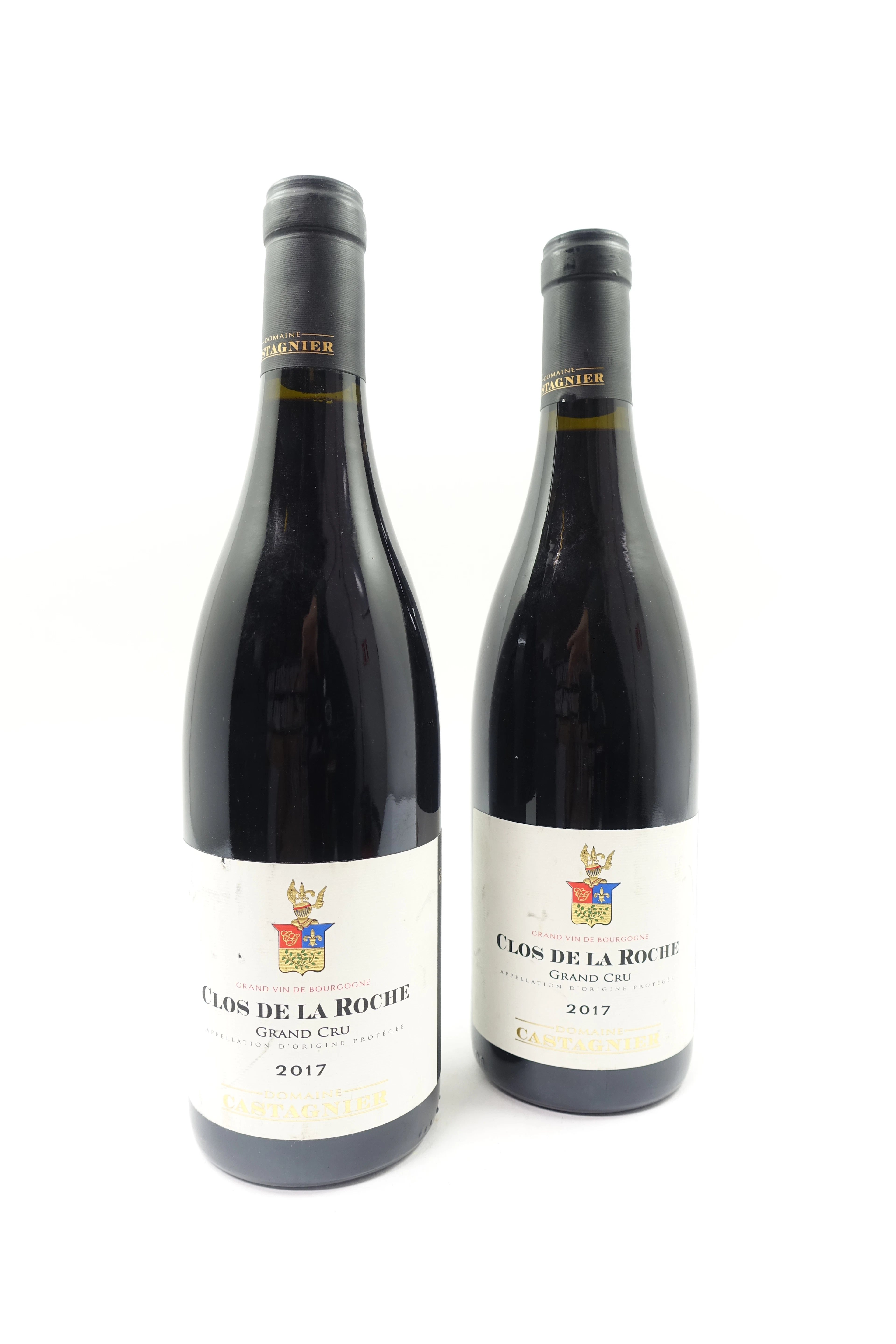 2 bts CLOS DE LA ROCHE 2017 Grand Cru. Domaine Castagnier