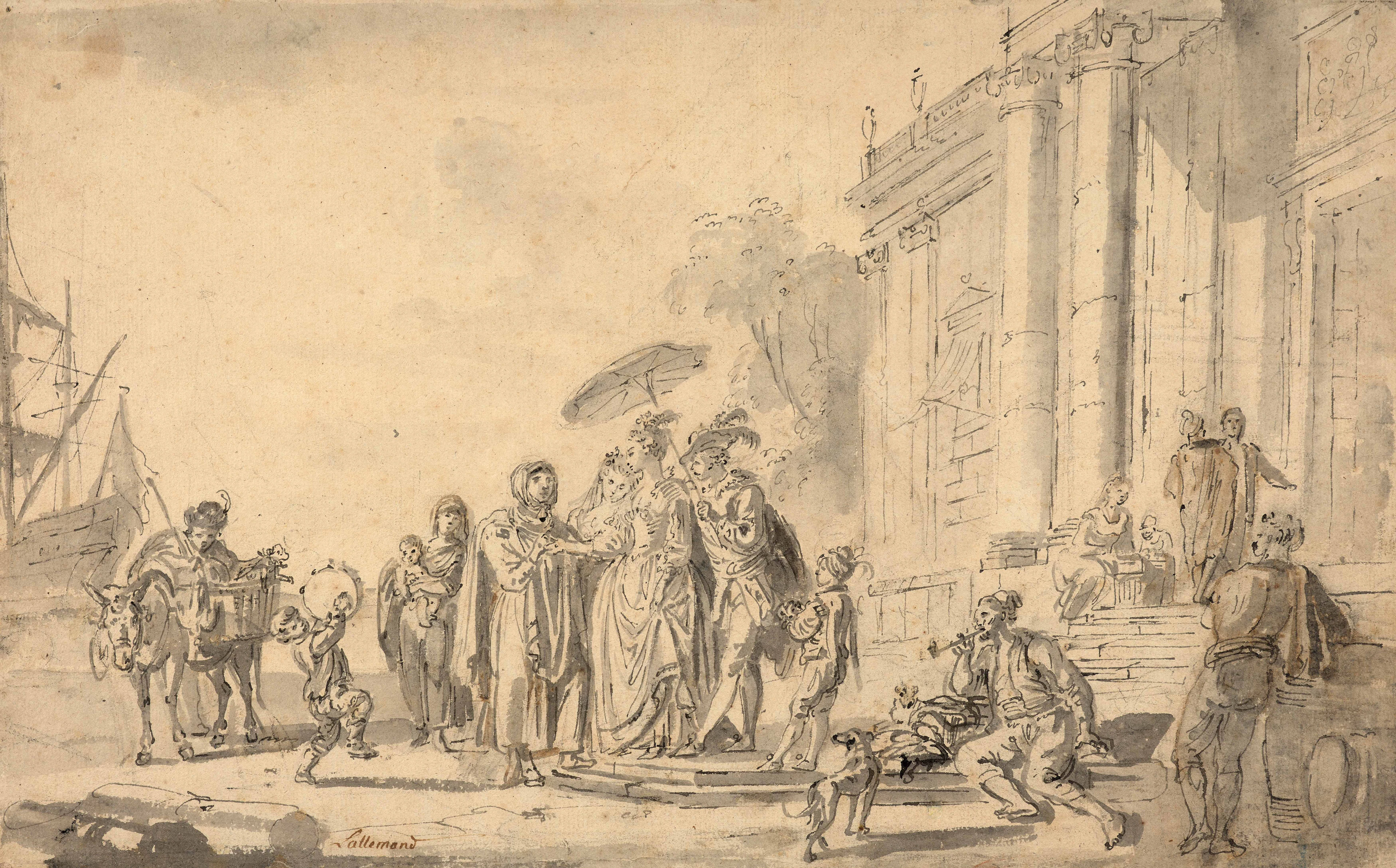 Jean-Baptiste LALLEMAND Dijon, 1716 – Paris, 1803 La diseuse de bonne aventure