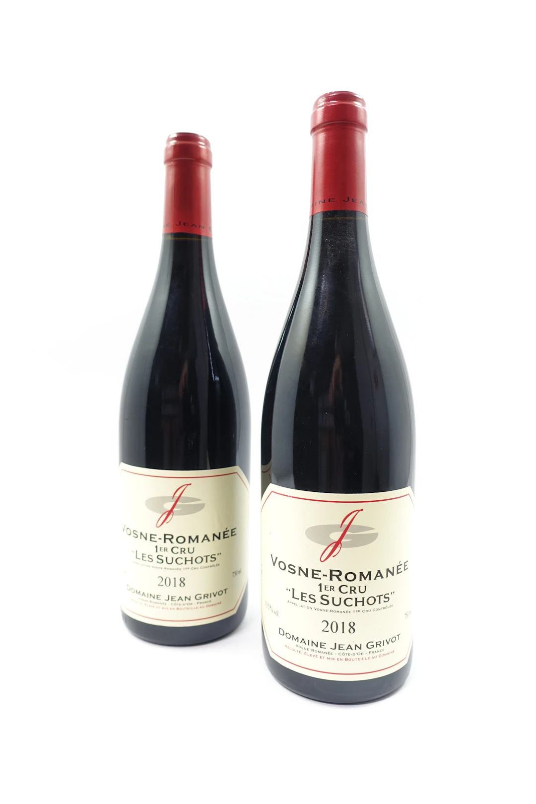 2 bts VOSNE ROMANEE 2018 1er Cru Les Suchots. Domaine Jean Grivot