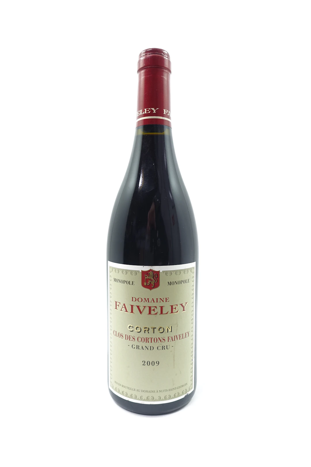 1 bt CORTON CLOS DES CORTONS 2009 Grand Cru Monopole. Domaine Faiveley