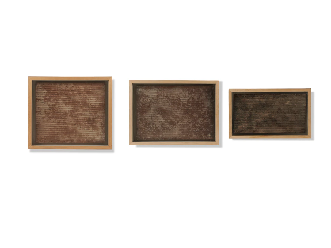 Jérôme-Abel SEGUIN Né en 1950 Suite de trois œuvres murales - circa 2005