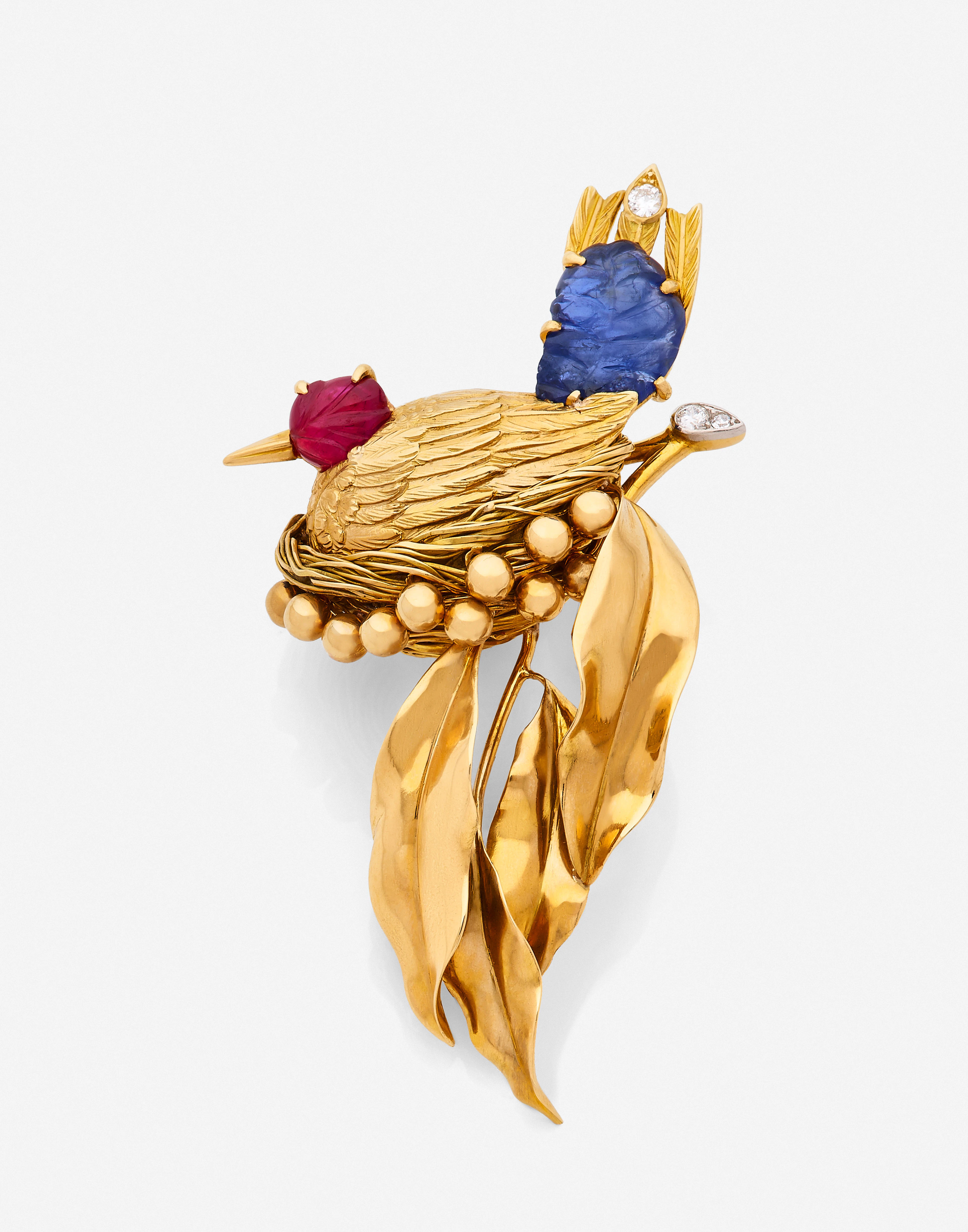 CARTIER Clip de corsage "Bécasse"