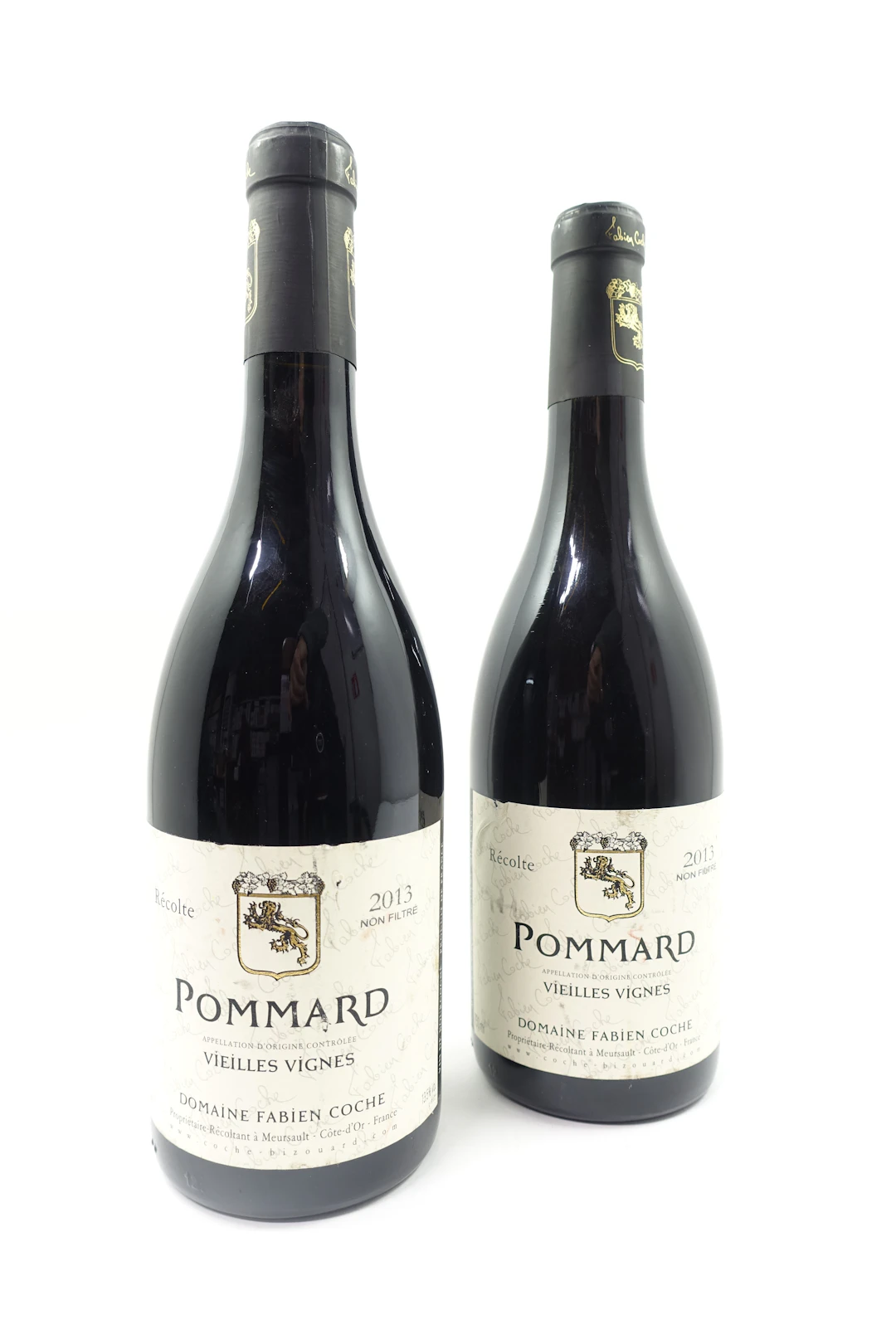 2 bts POMMARD 2013 Vieilles Vignes. Domaine Fabien Coche