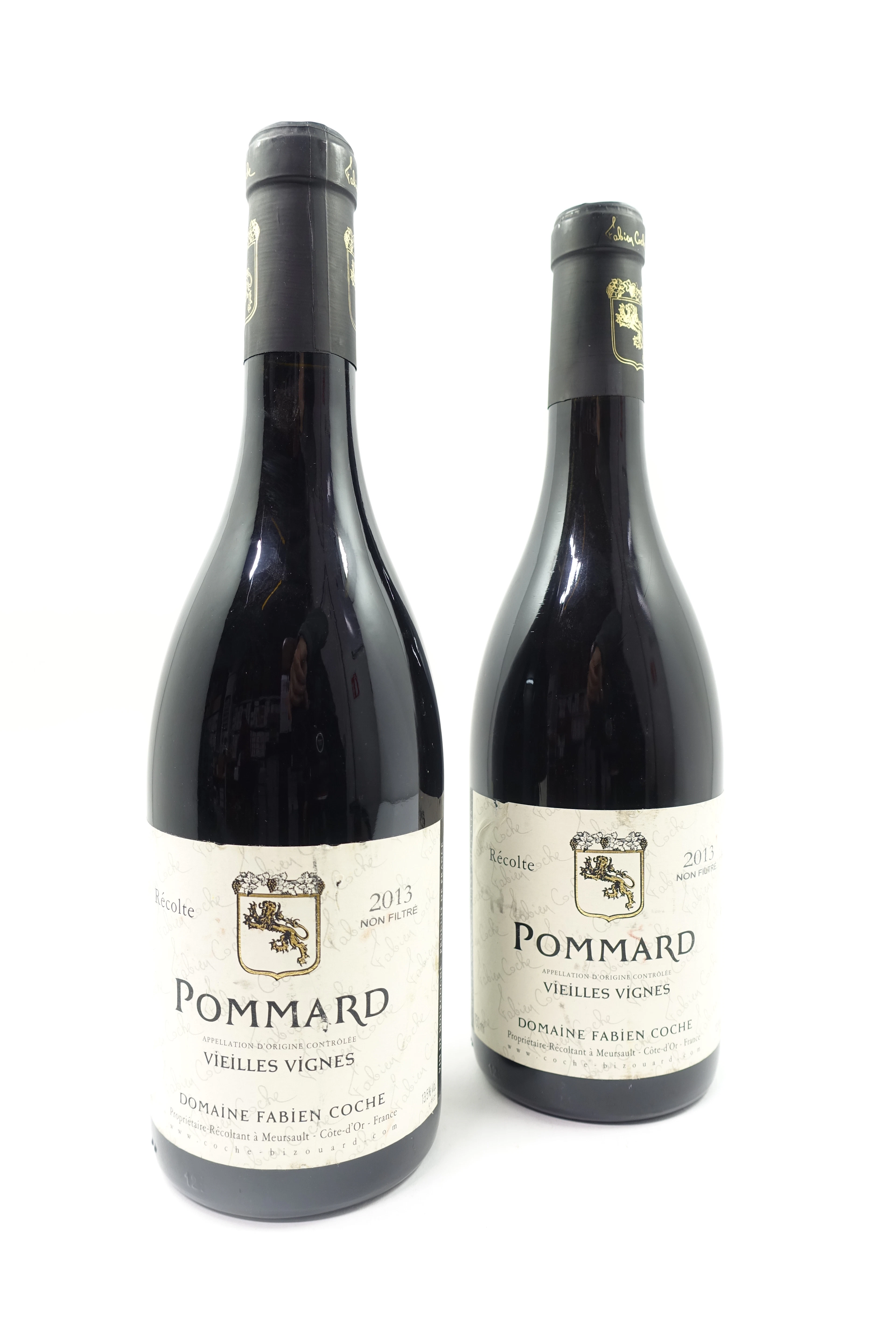 2 bts POMMARD 2013 Vieilles Vignes. Domaine Fabien Coche