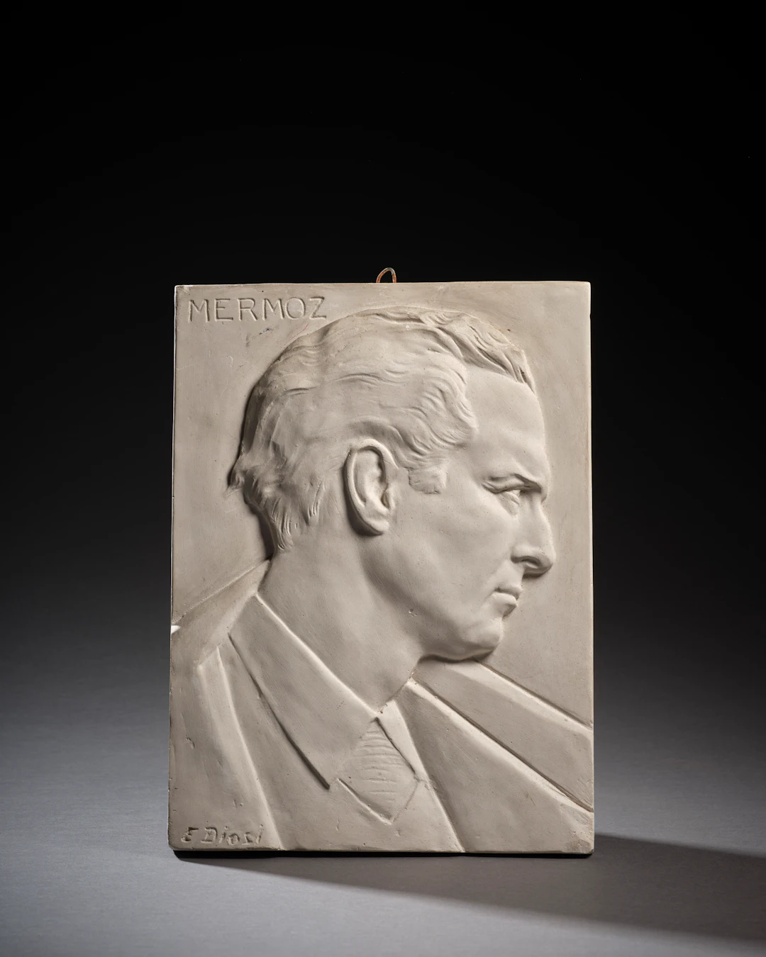 Ernest Charles DIOSI (1881-1937) Portrait de Jean Mermoz de profil