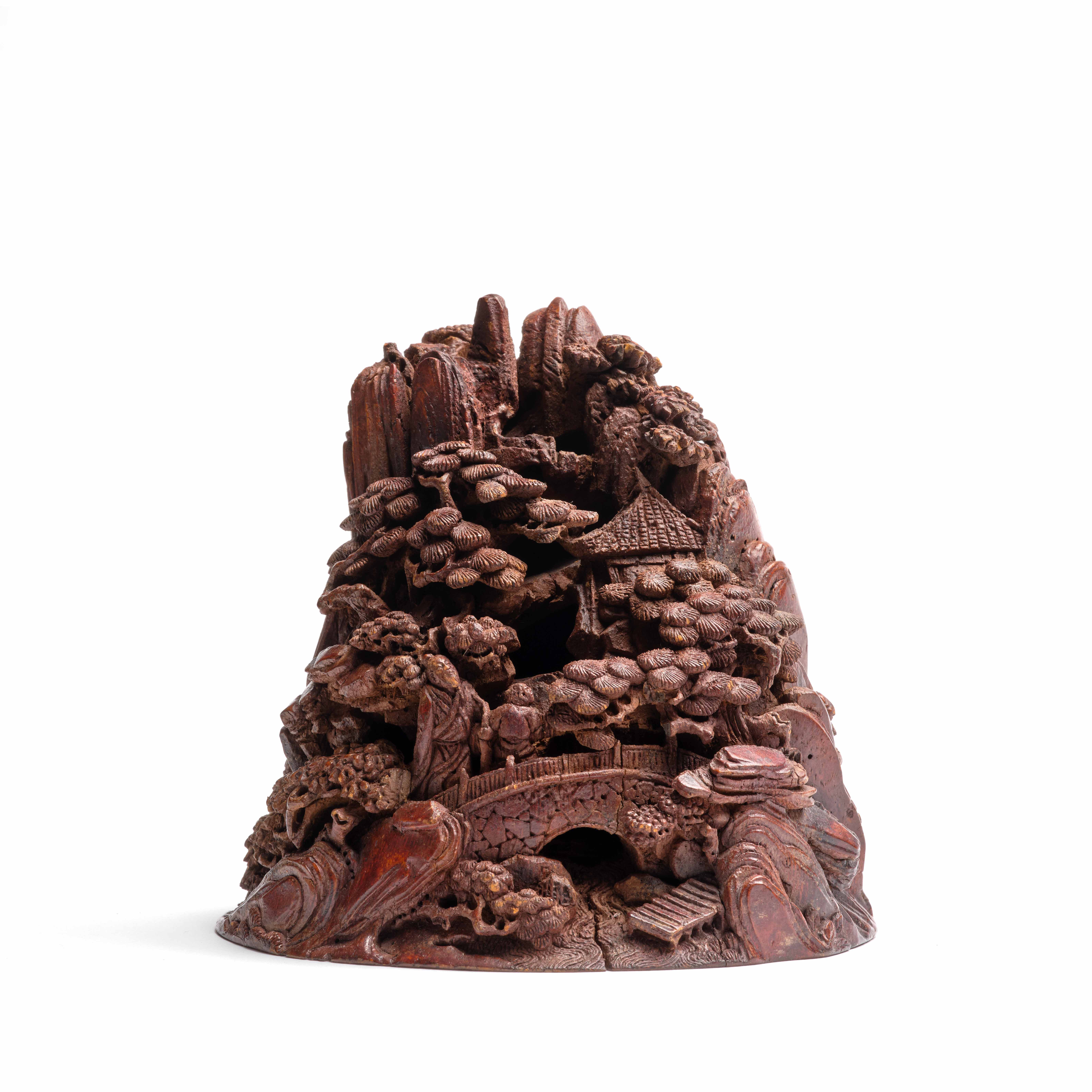 GROUPE EN BAMBOU SCULPTÉ, Chine, fin de la dynastie Qing (1644–1911)