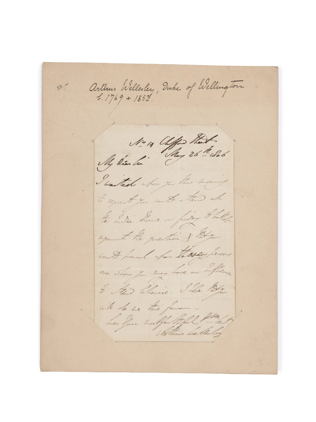 WELLINGTON (Arthur Wellesley, duc de)
