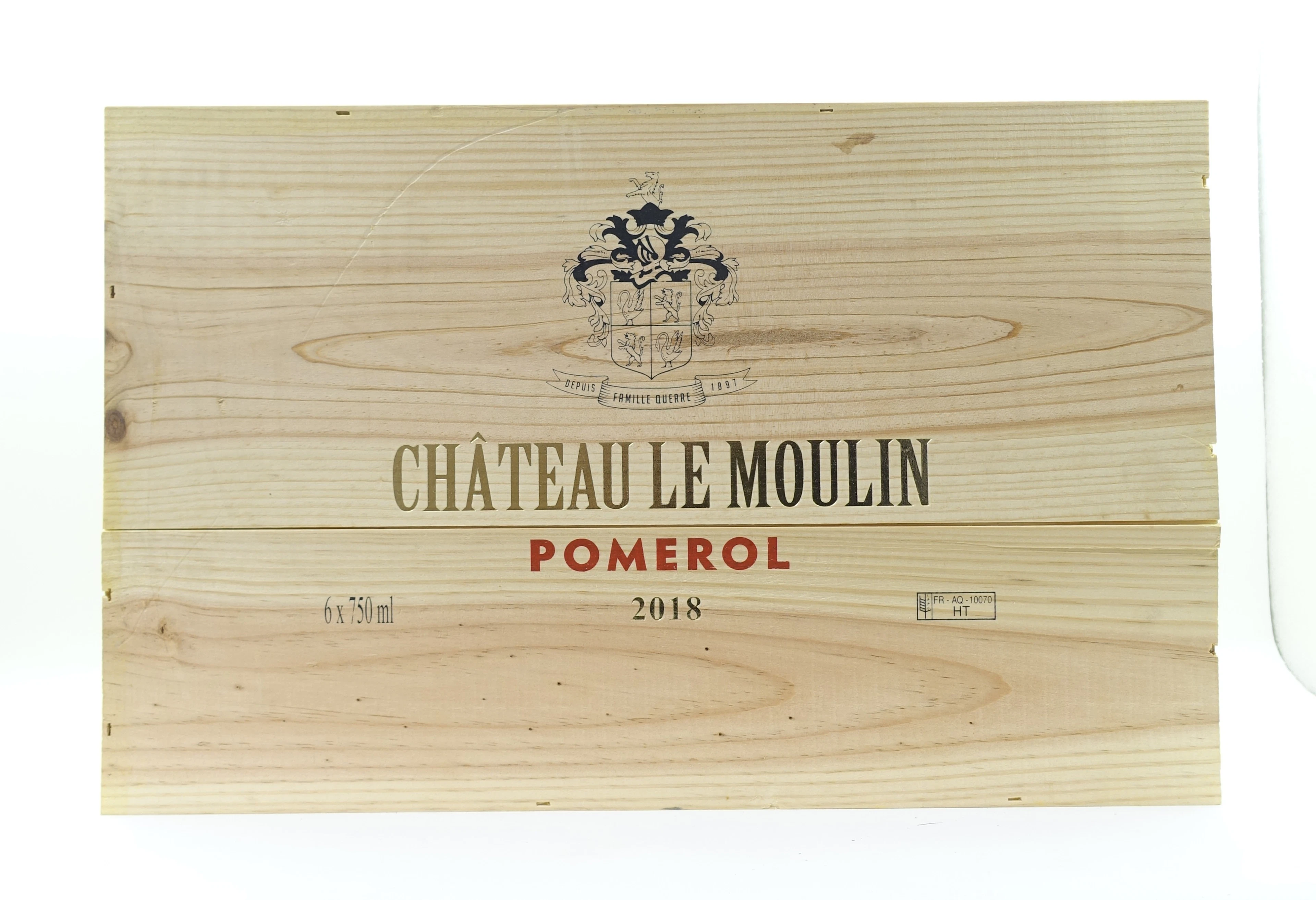 6 bts CH LE MOULIN 2018 Pomerol