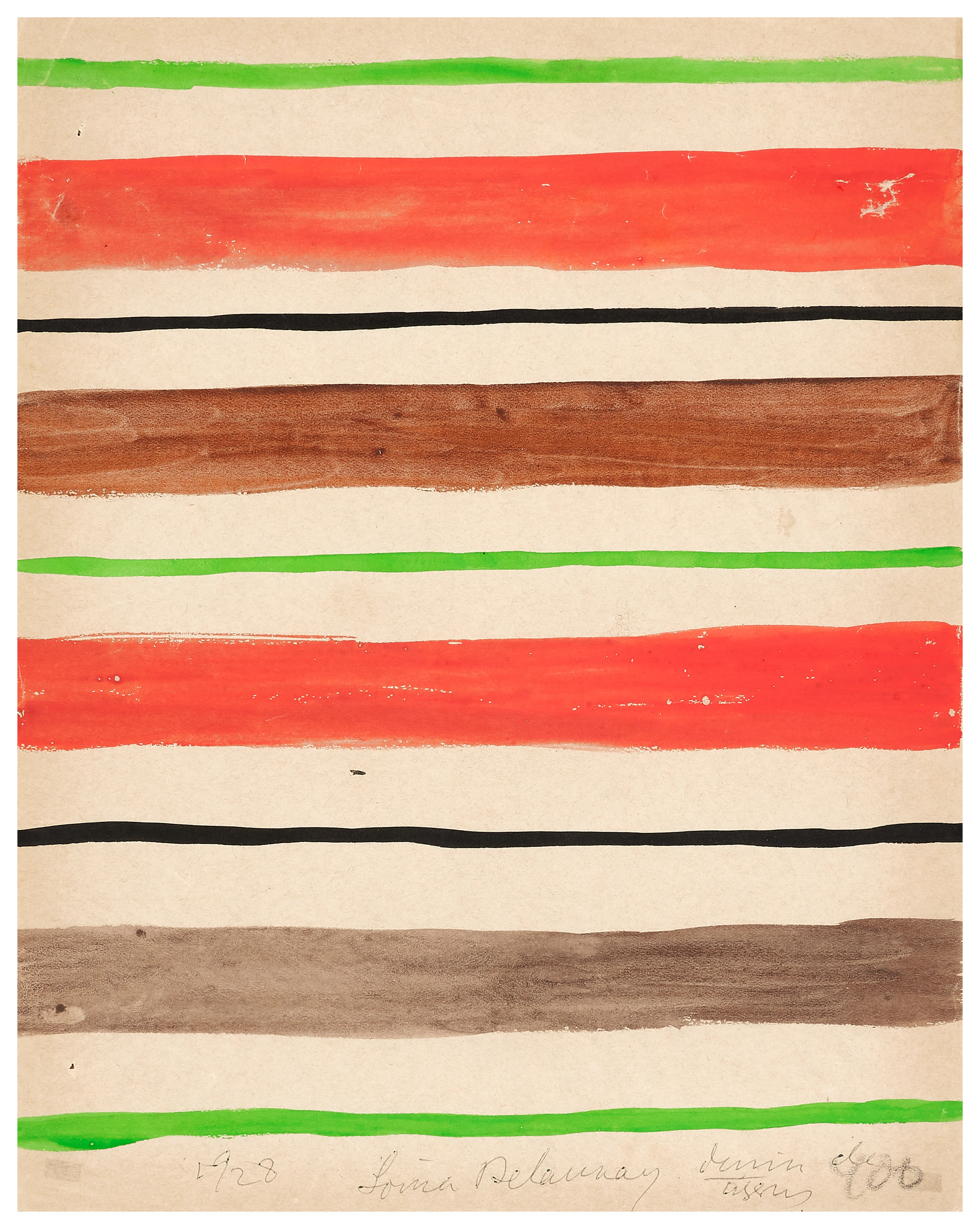Sonia DELAUNAY 1885-1979 Projet de tissus - 1928