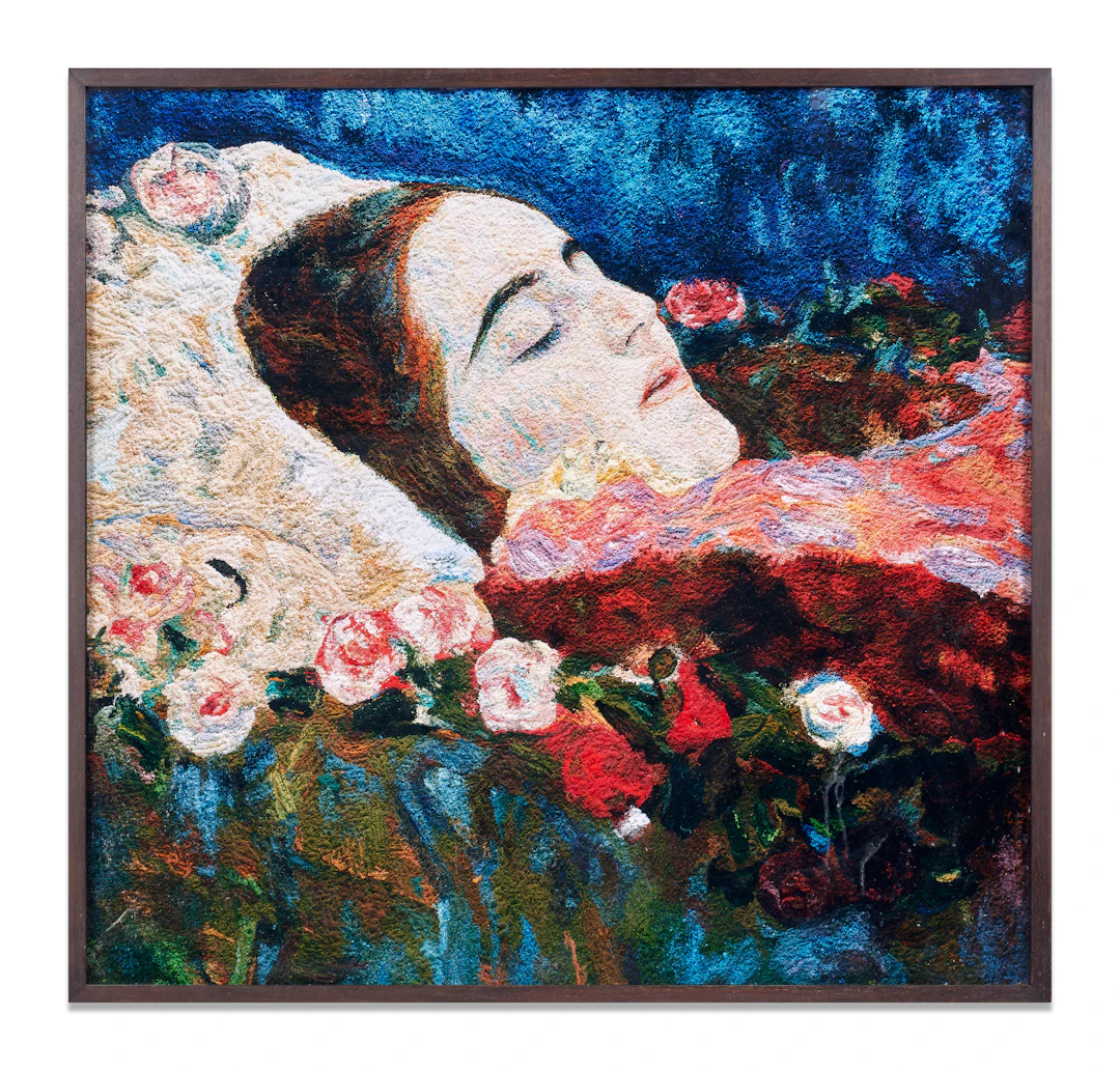 Vik MUNIZ Né en 1961 Ria Munk on her Deathbed after Gustave Klimt