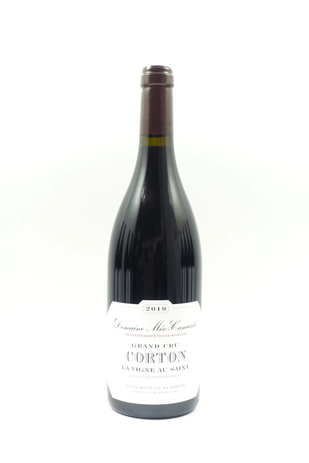 1 bt CORTON 2019 Grand Cru Clos de la Vigne au Saint. Domaine Méo Camuzet